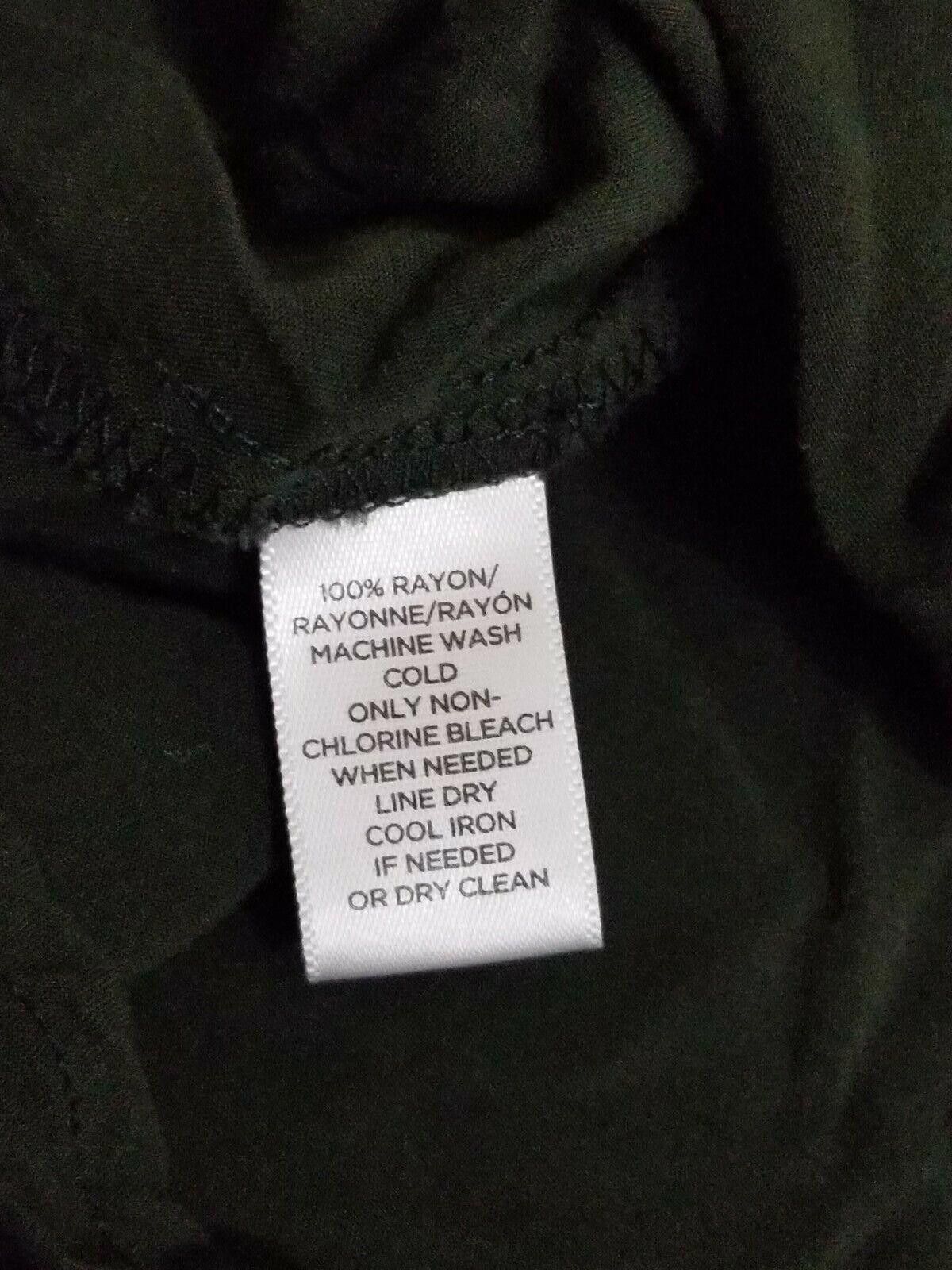 Ann Taylor Ann Taylor Loft Top Extra Small Green Long Sleeve V Neck Size XS / US 0-2 / IT 36-38 - 4 Thumbnail