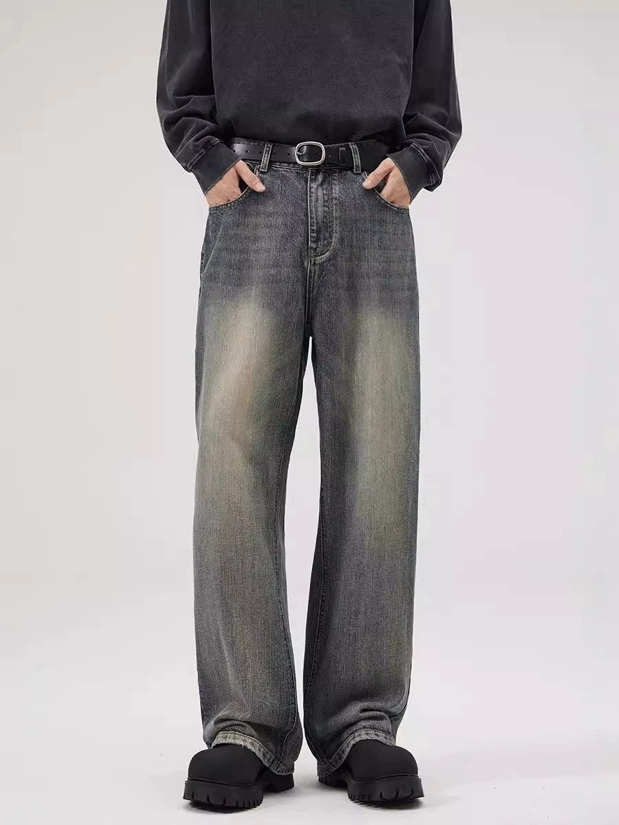 Vintage Men's distressed straight baggy casual loose flared jeans Size US 32 / EU 48 - 1 Thumbnail