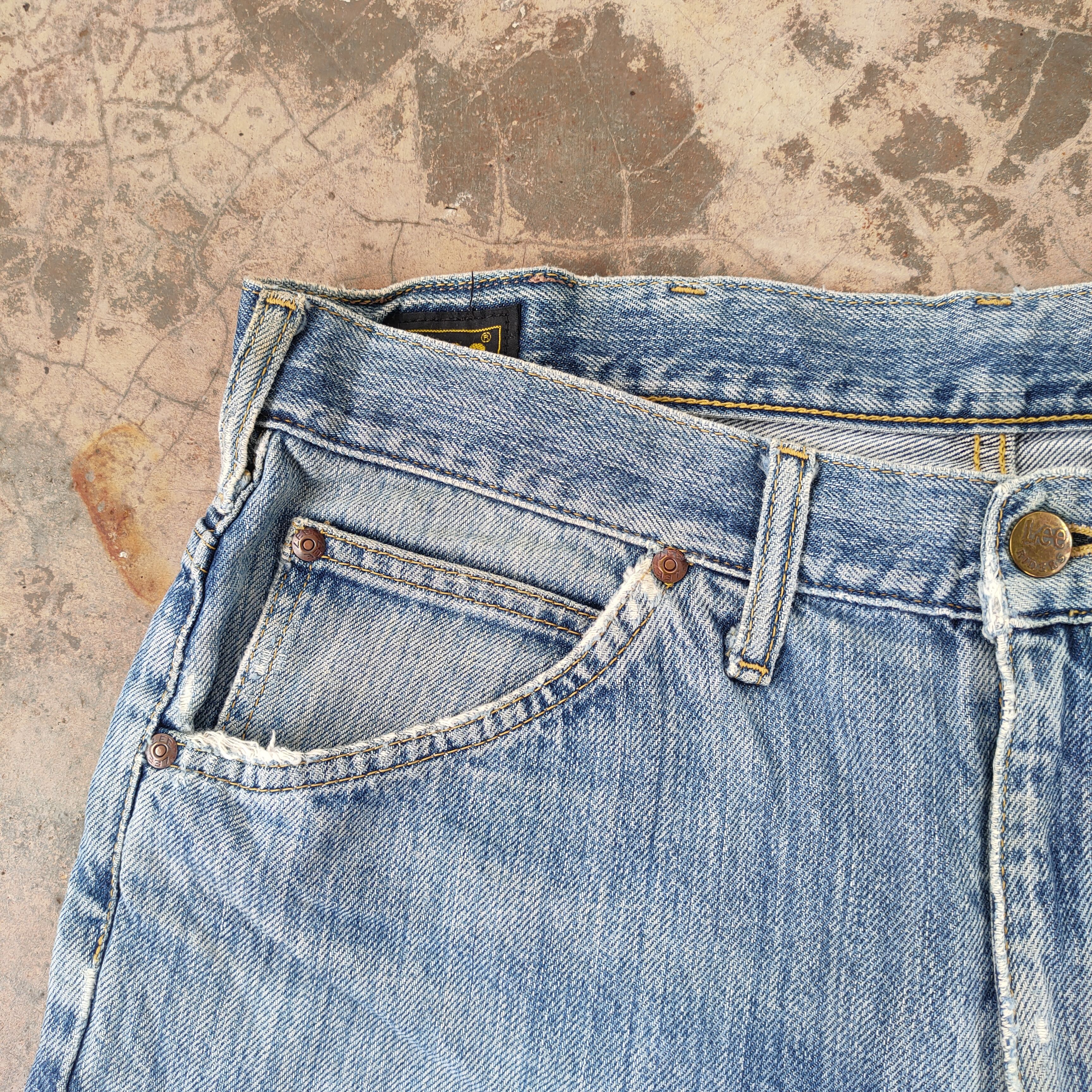 Edwin × Jean × Lee VINTAGE LEE EDWIN FADED RIPPED JEANS DENIM PANTS Size US 34 / EU 50 - 6 Thumbnail