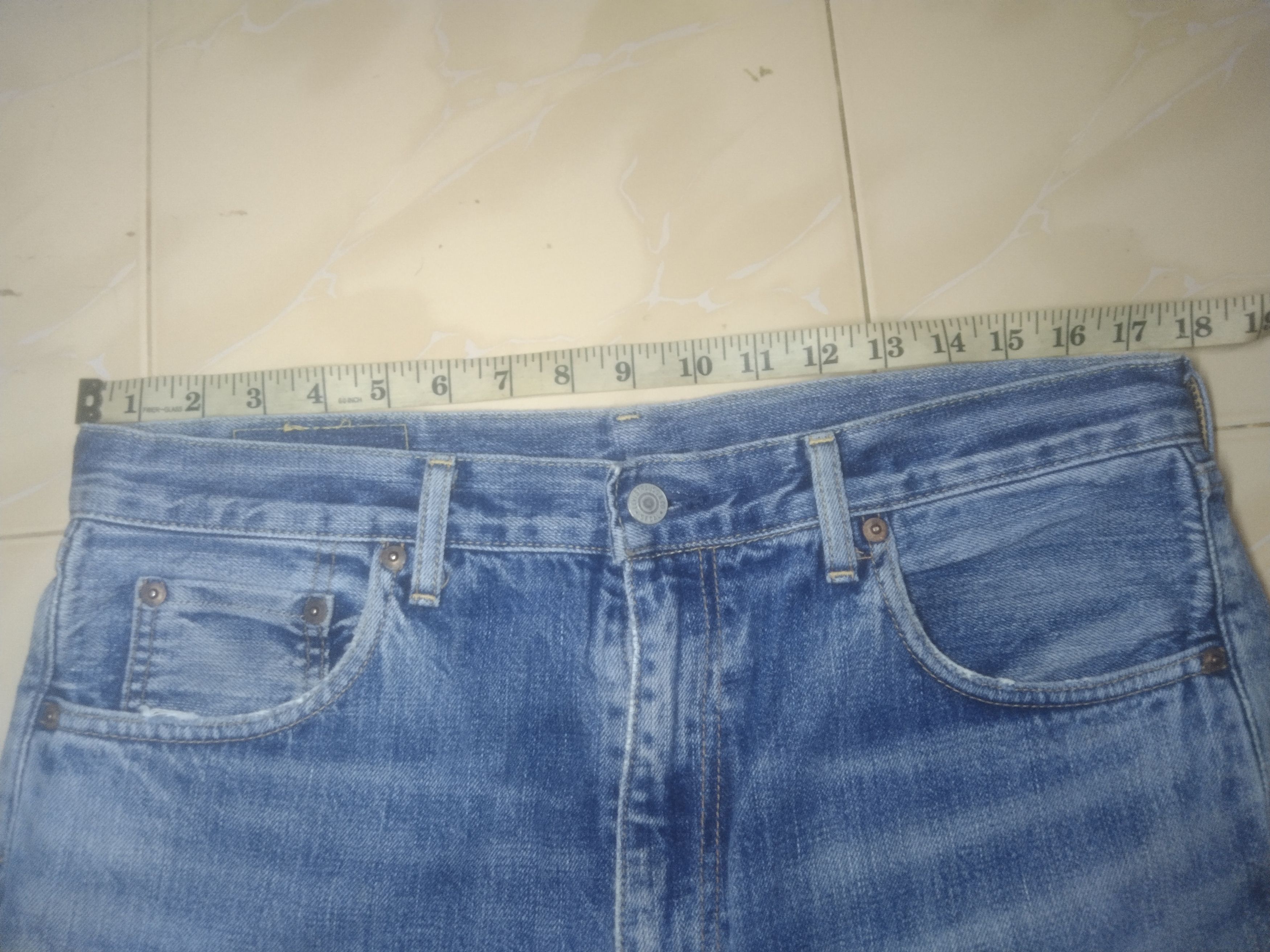 Levi's × Levi's Vintage Clothing × Vintage Vintage distressed Selvedge Levi's Big E 502 xx short pants Size US 36 / EU 52 - 9 Thumbnail