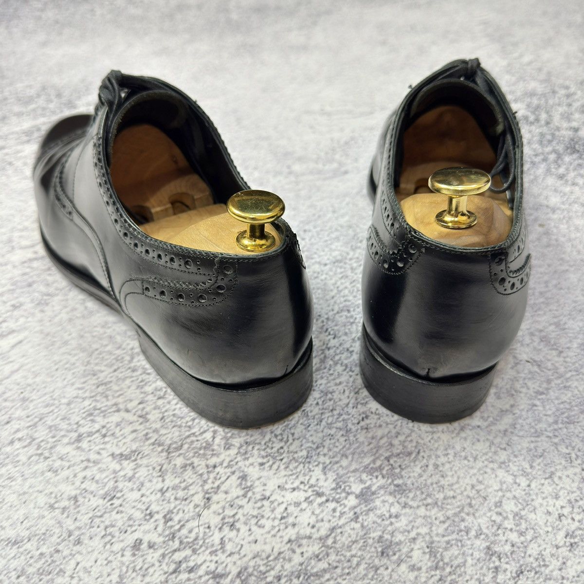 Dolce & Gabbana × Handmade D&G Mens Black Oxfords Brogues US9.5 UK8.5 EU42.5 27.5cm Size US 9.5 / EU 42-43 - 10 Thumbnail