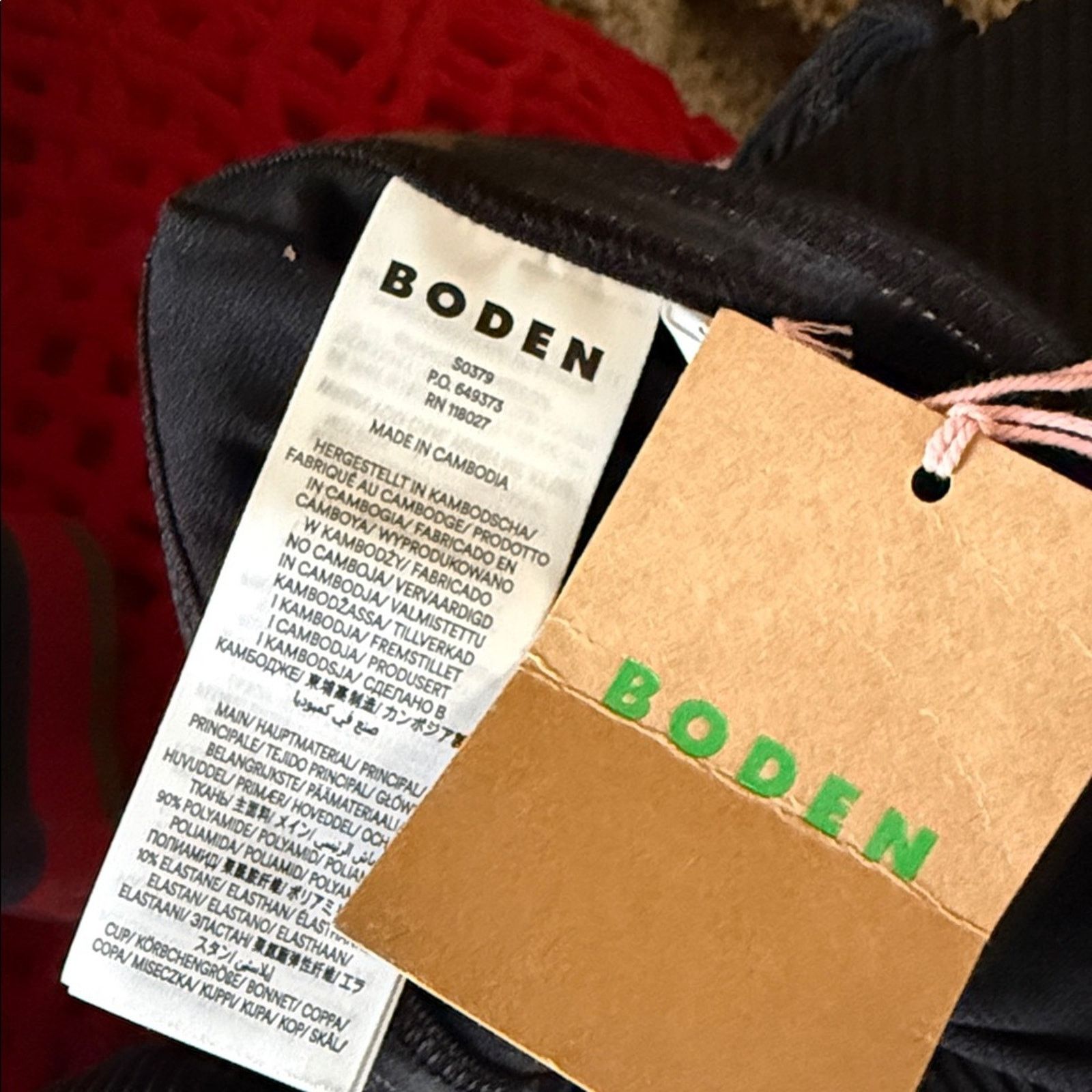 Boden NWT BODEN ribbed classic black one piece halter swimsuit 8 Size M / US 6-8 / IT 42-44 - 2 Thumbnail