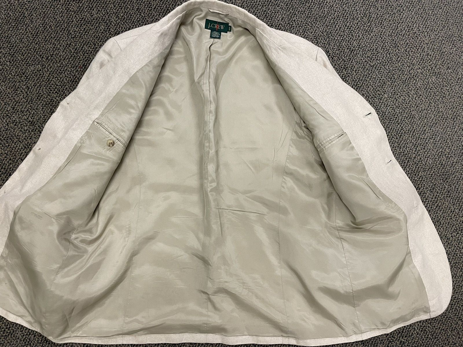 J.Crew × Vintage 3-Button Linen Jacket Size 42R - 5 Thumbnail
