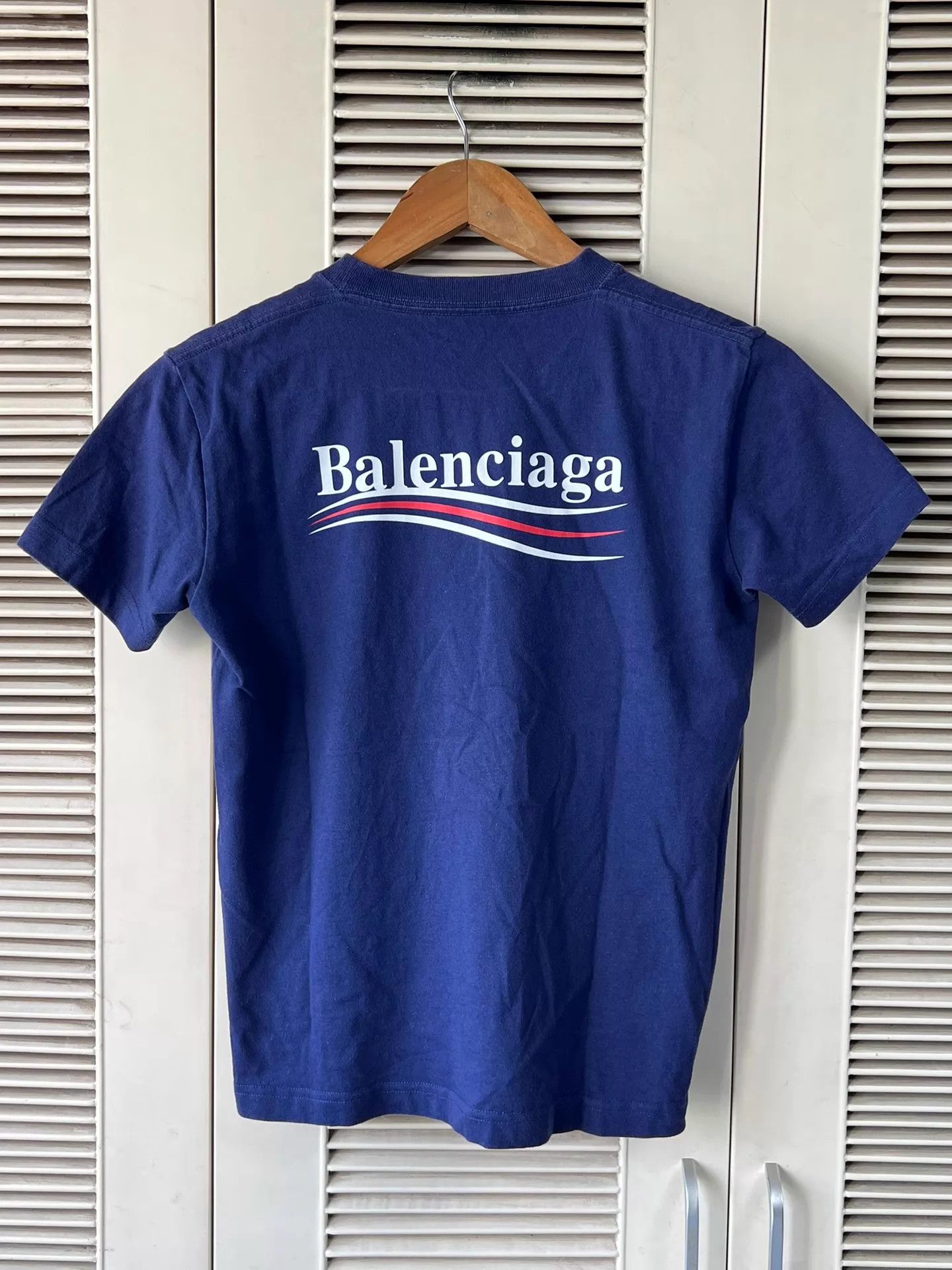 Balenciaga Balenciaga Front/Back Logo Print Short Sleeve T-Shirt S Size S / US 4 / IT 40 - 2 Thumbnail