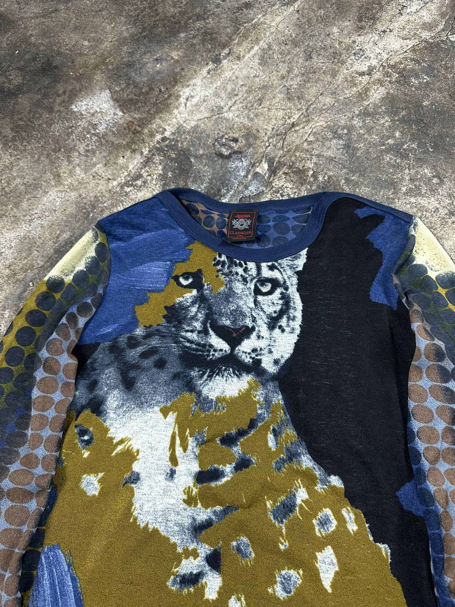 Jean Paul Gaultier FW95 Jean Paul Gaultier Leopard Y2k Mesh Top Size L / US 10 / IT 46 - 4 Thumbnail