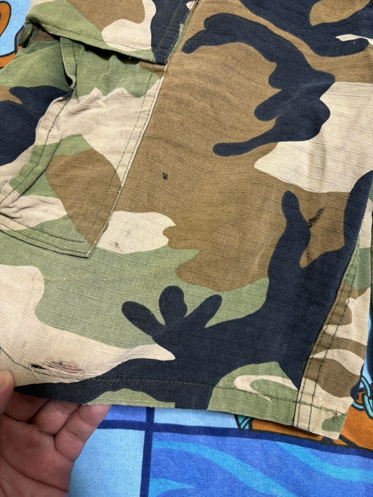Vintage ***FINAL DROP***RARE 00s CAMO TECHNICAL CARGO SHORT 32-34 Size US 34 / EU 50 - 4 Thumbnail
