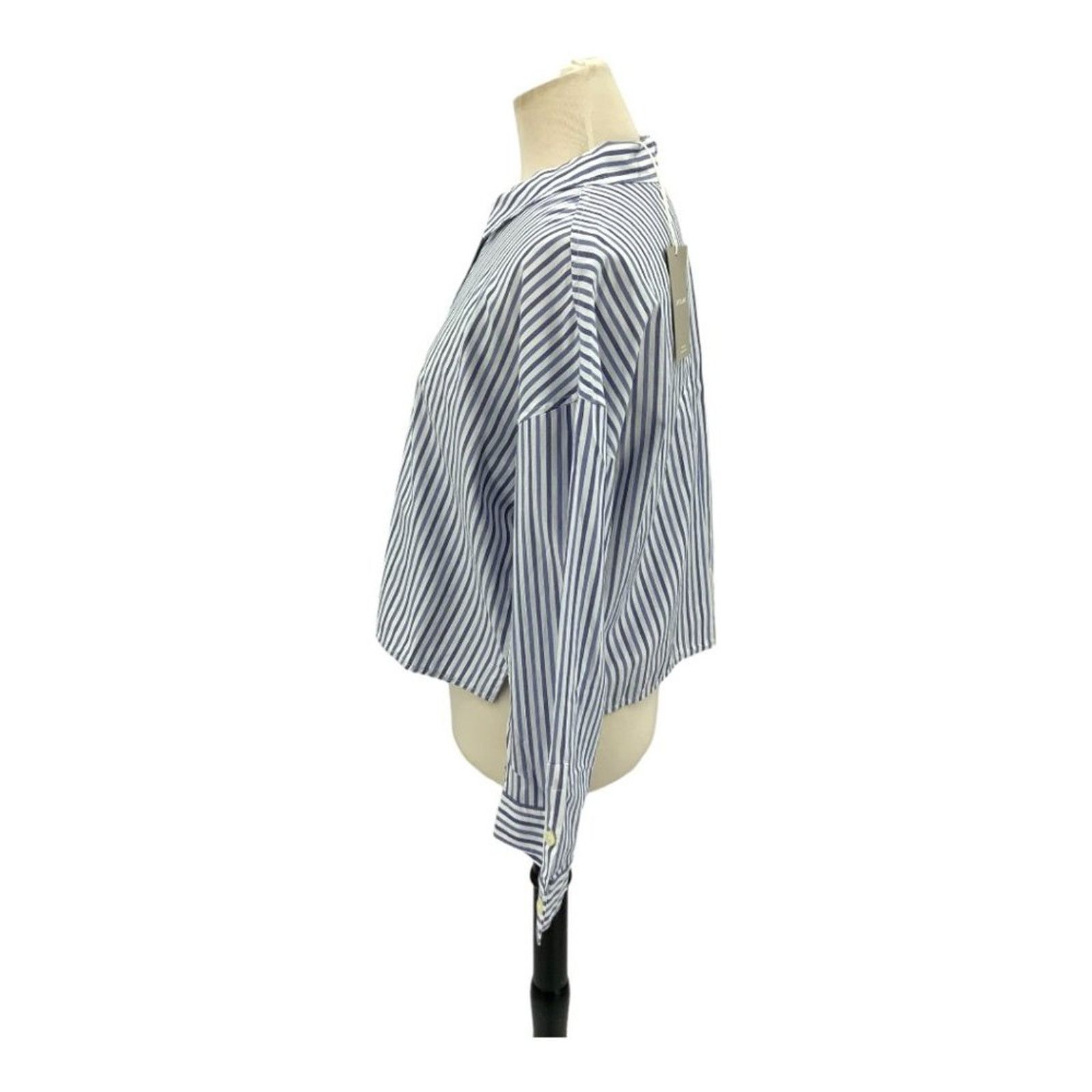 Everlane Everlane Blue Stripe 100% Cotton Pajama Top Size Small NWT Size S / US 4 / IT 40 - 4 Thumbnail