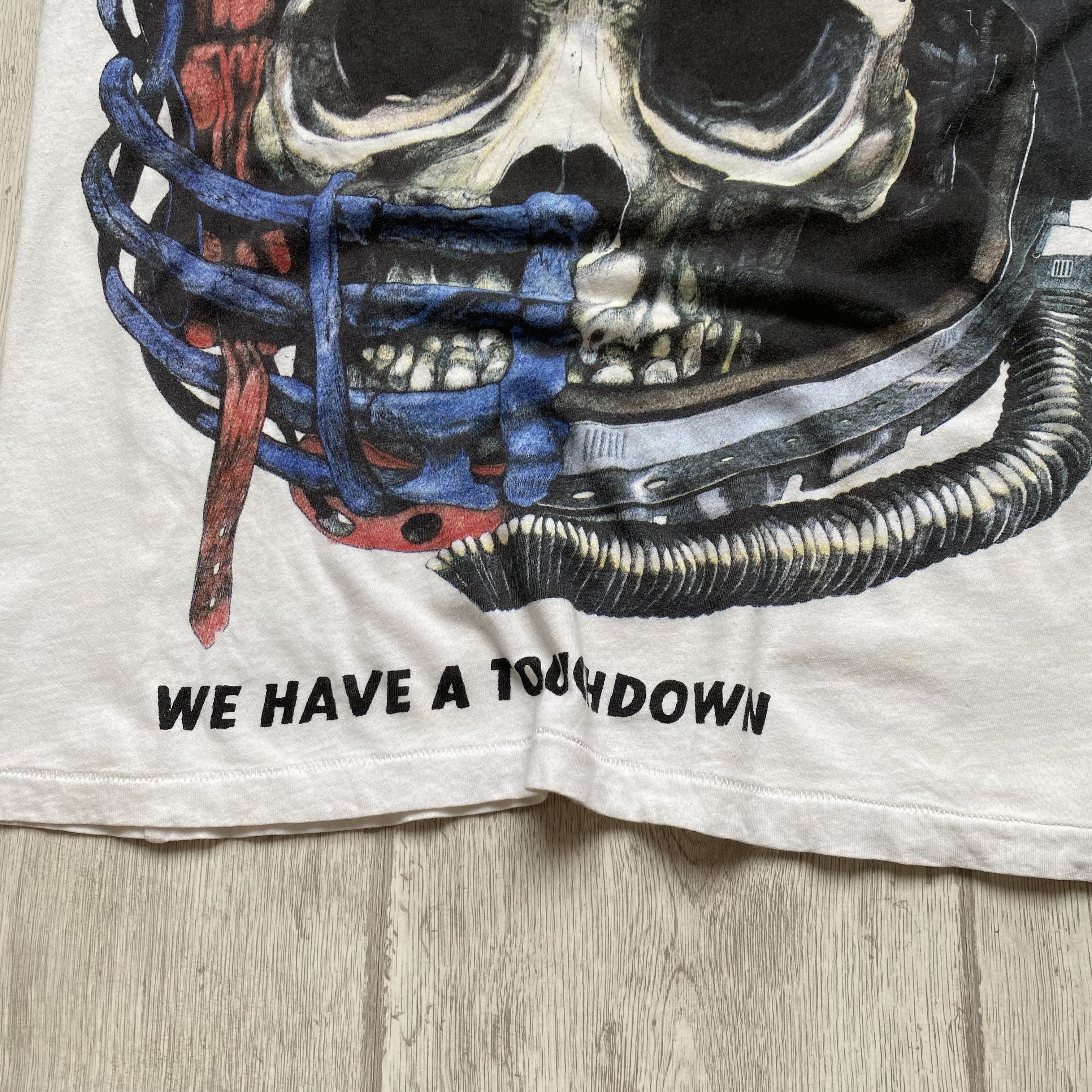 Allsaints 🚀 Allsaint Skull Logo Tee Nasa Huston light t-shirt Size US M / EU 48-50 / 2 - 5 Thumbnail
