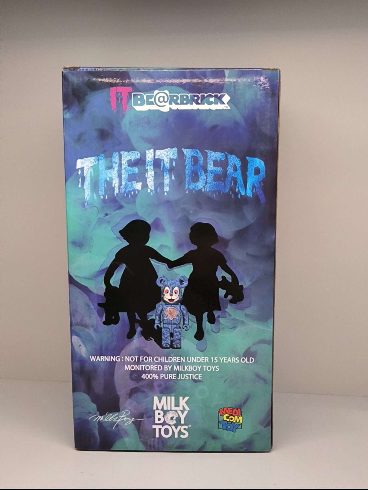 Japanese Brand Bearbrick IT Bear Blue 400% Size ONE SIZE - 3 Thumbnail