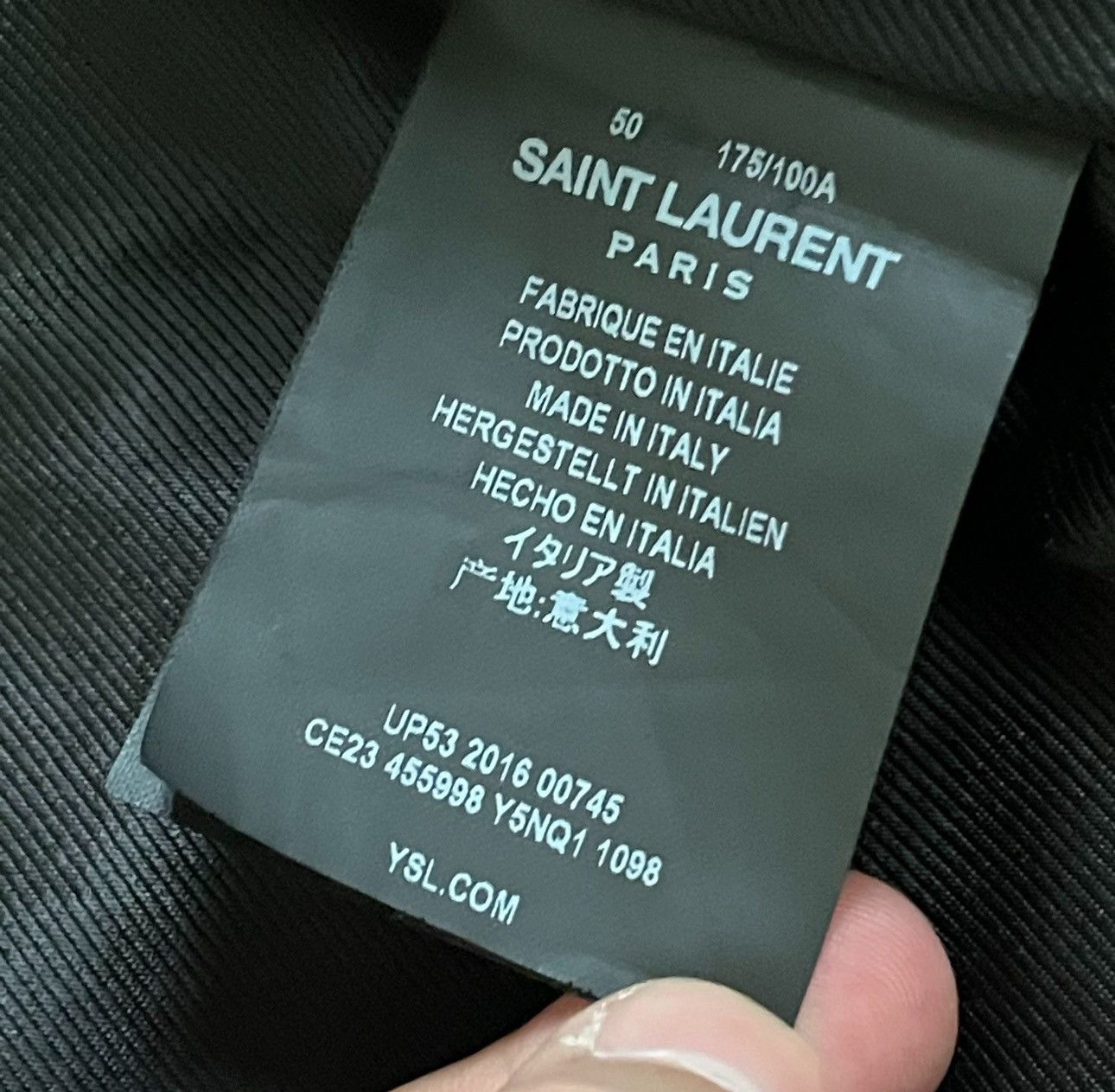 Saint Laurent Paris *Rare* Saint Laurent Paris Bloody Luster L17 Sz50 Size US M / EU 48-50 / 2 - 9 Thumbnail