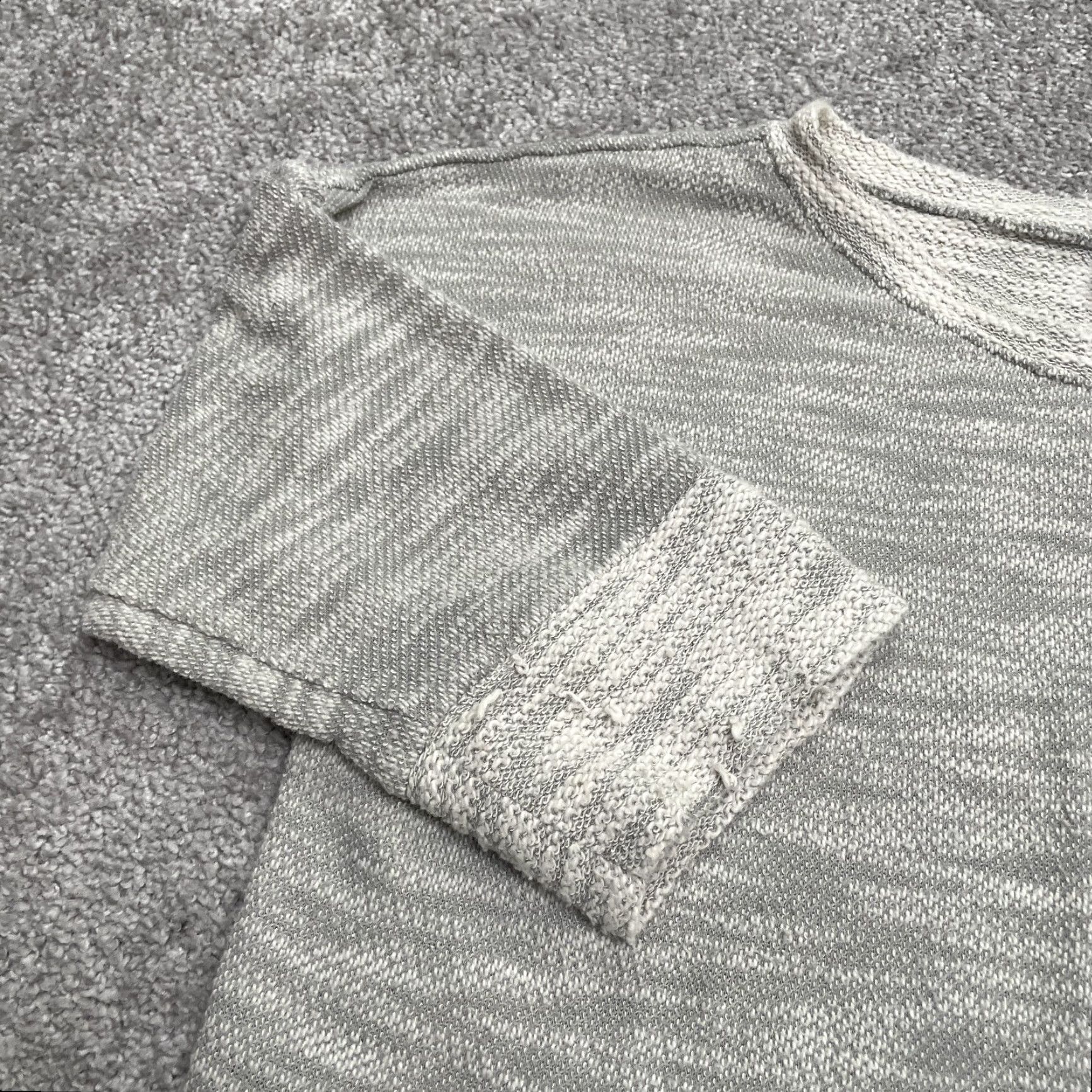 Vintage Columbia Sweater Womens Medium Heather Gray Round Neck 3/4 Sleeve Pullover Casual Knit Size M / US 6-8 / IT 42-44 - 5 Thumbnail