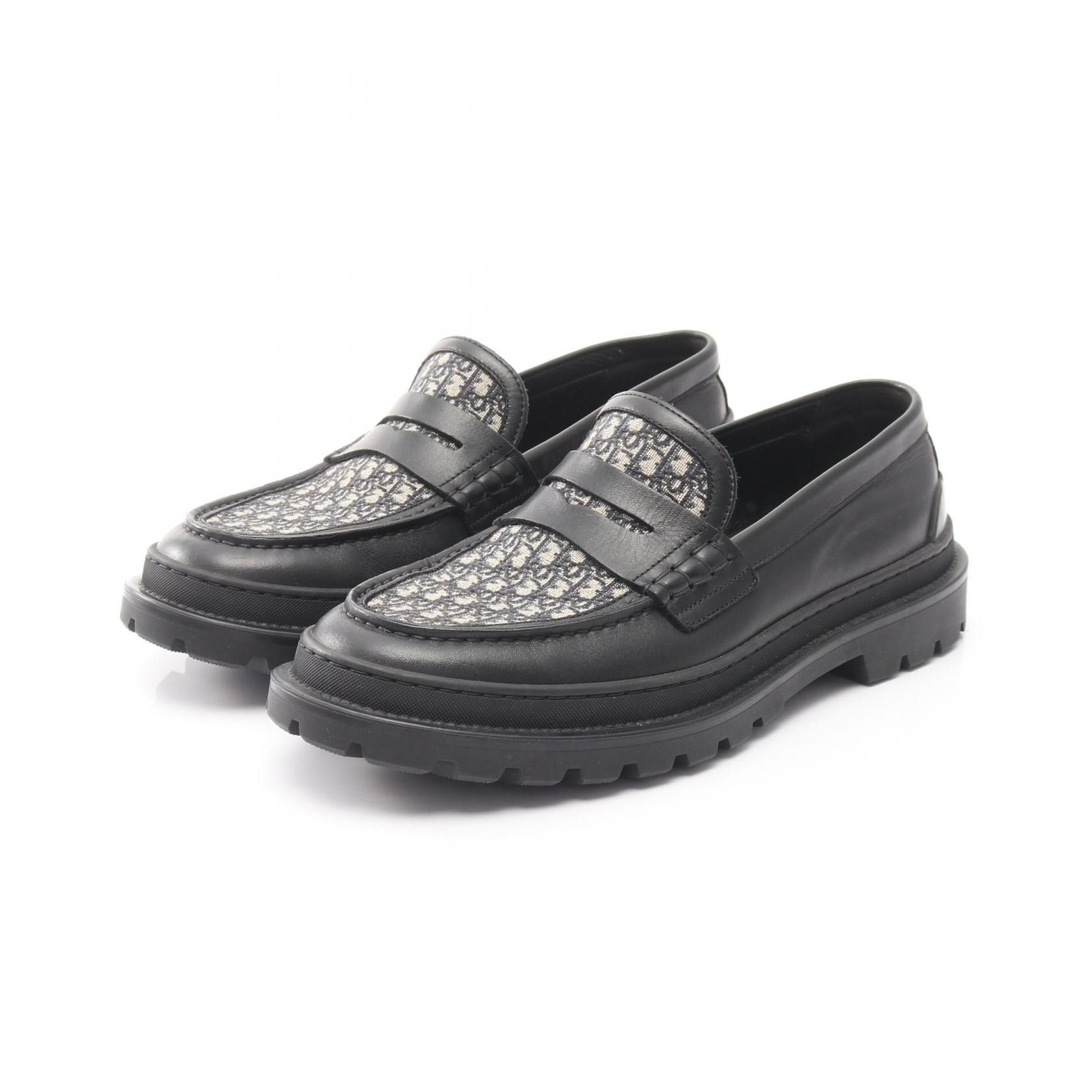 Dior Dior Dior Oblique Explorer Leather Canvas Loafers Leather Shoes DUTY FREE for USA Size ONE SIZE - 1 Thumbnail