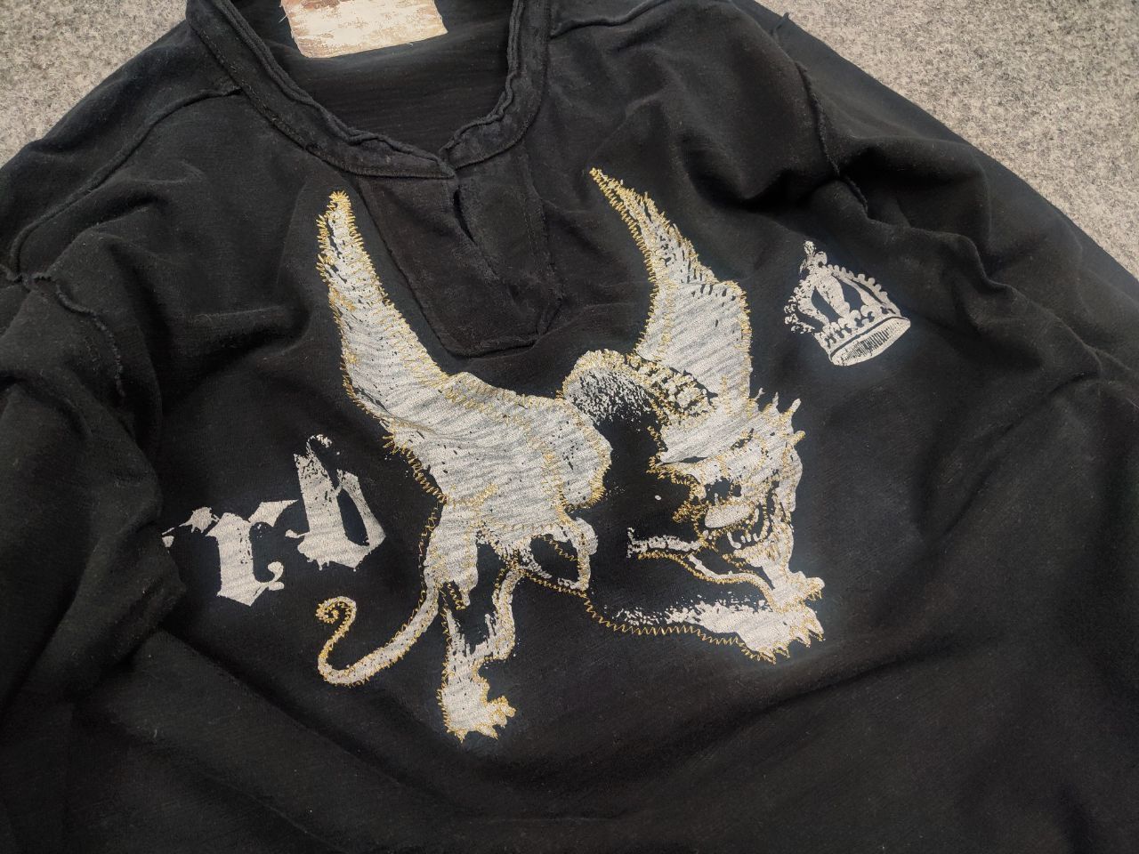 Le Grande Bleu (L.G.B.) Vintage l.g.b. Japanese Style Logo Faded Black long sleeve Size US M / EU 48-50 / 2 - 6 Thumbnail
