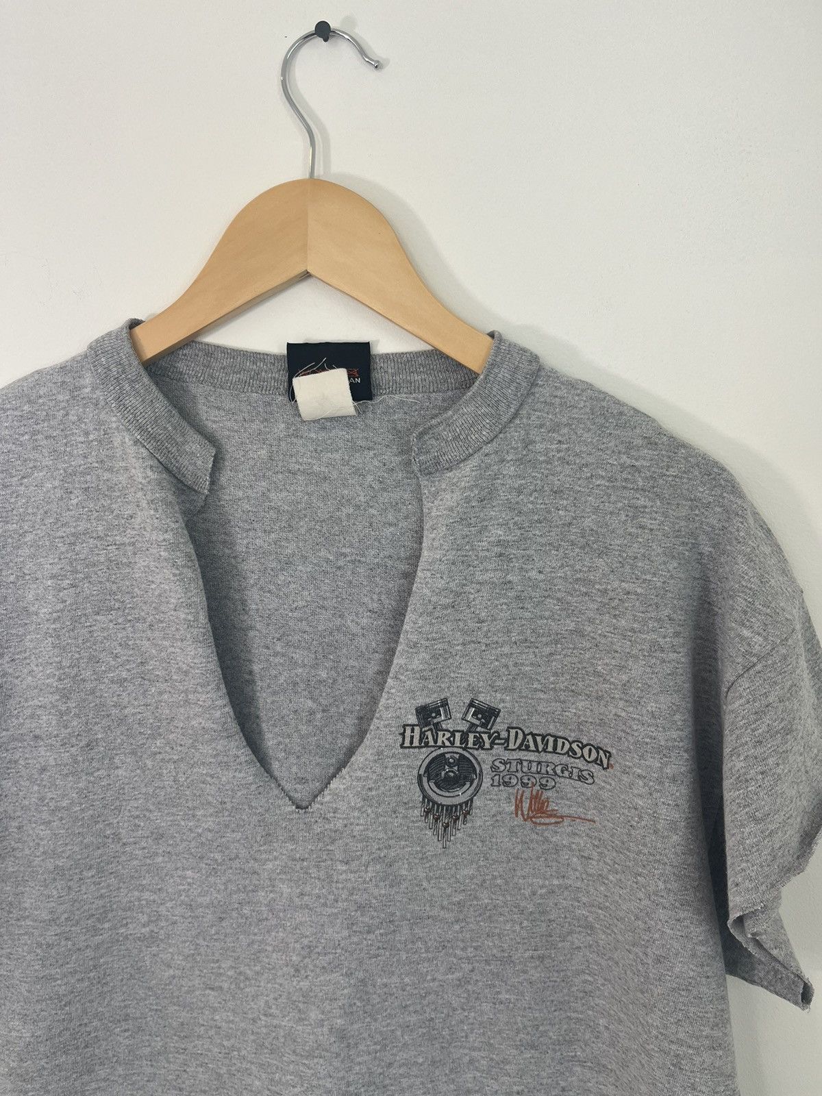 Vintage Harley Davidson Sturgis 1999 Moto Rally Thrashed Tee Size US L / EU 52-54 / 3 - 2 Thumbnail