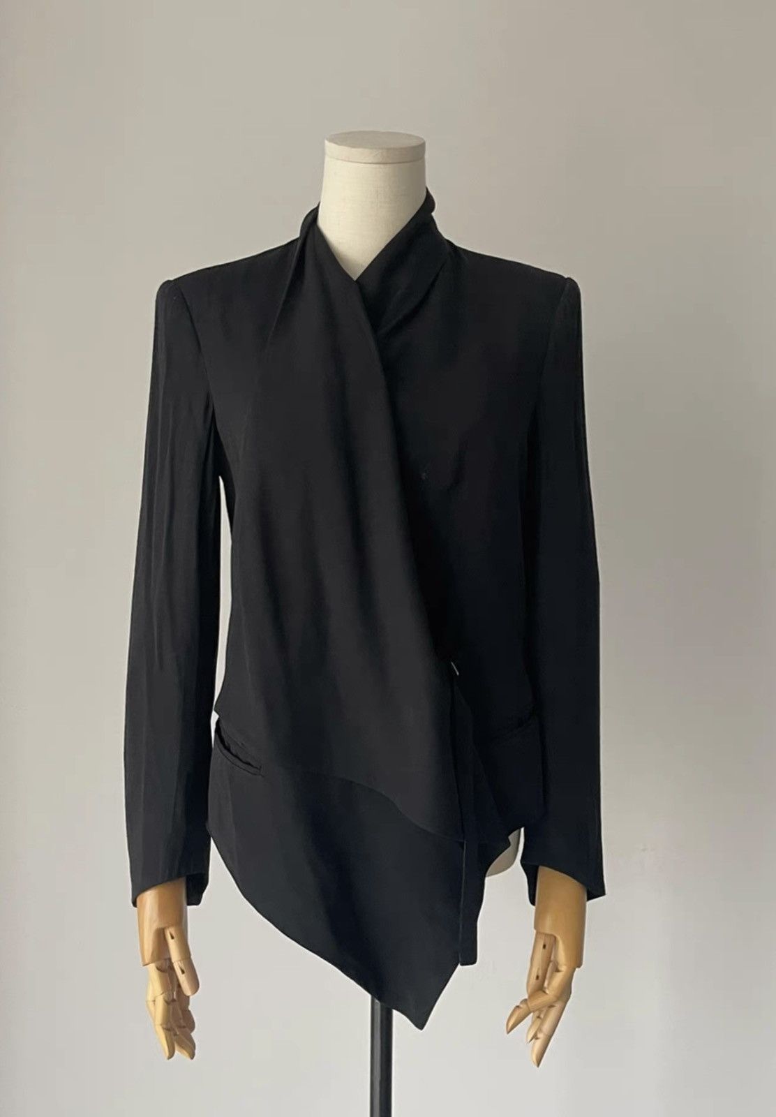 Helmut Lang Helmut Lang | Asymmetric Blazer Size 4 Made in the USA Size S / US 4 / IT 40 - 3 Thumbnail