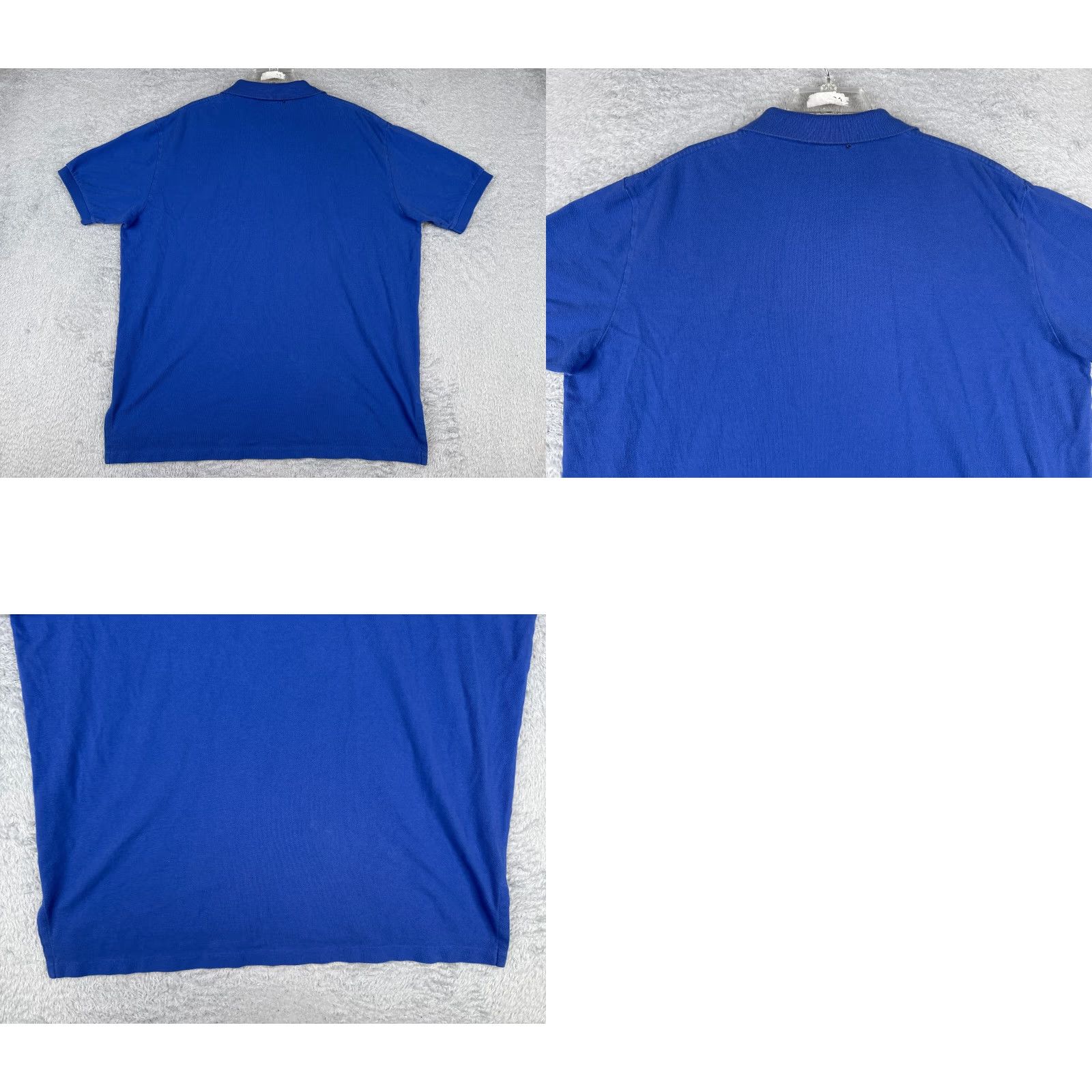 Ralph Lauren VINTAGE Ralph Lauren Polo Shirt Men 2XL Blue Short Sleeve 100% Cotton Knit Button Embroidered Logo Golf 80s Mens Size US XXL / EU 58 / 5 - 9 Thumbnail