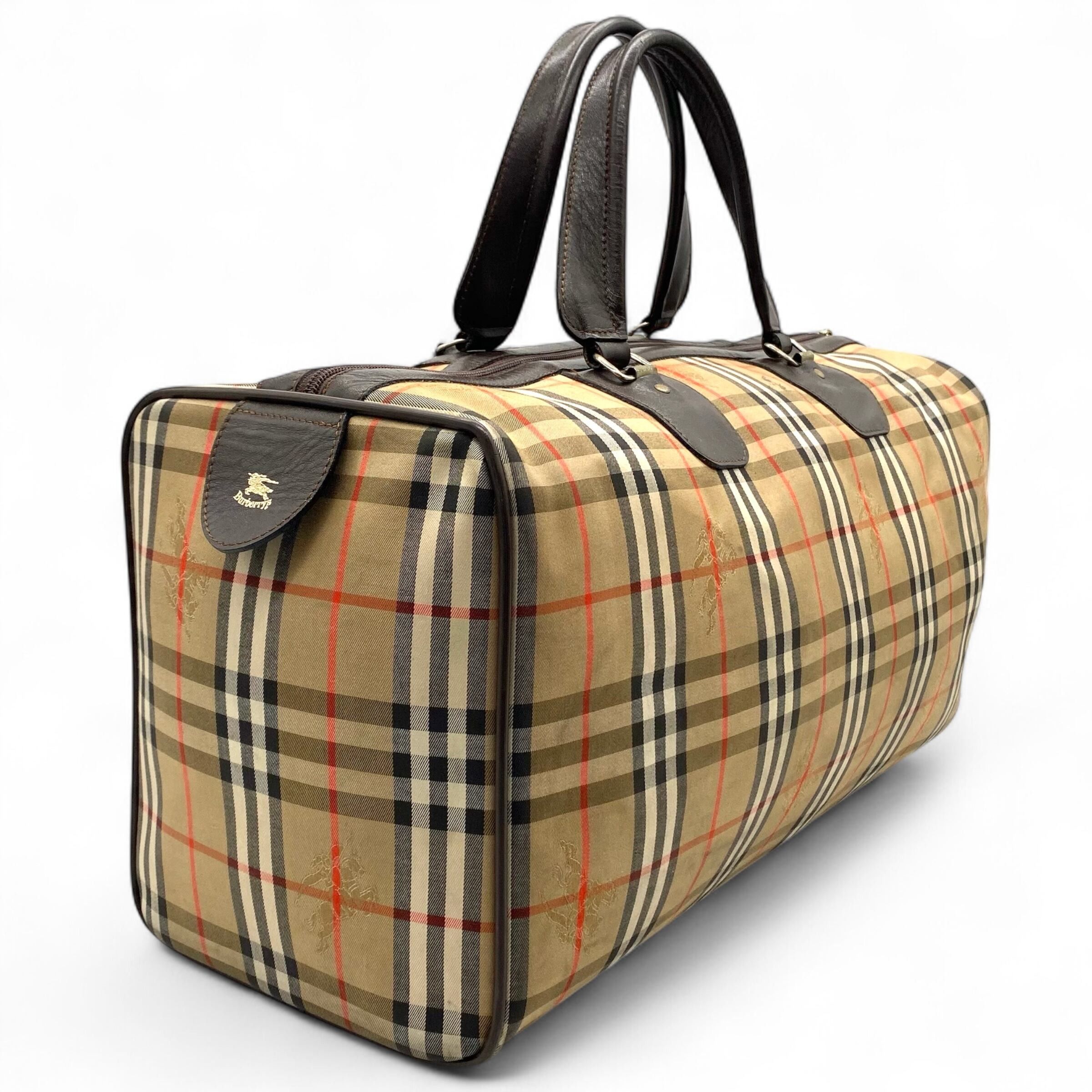Burberry Vintage Burberyys Boston Bag Nova Check Size ONE SIZE - 3 Thumbnail