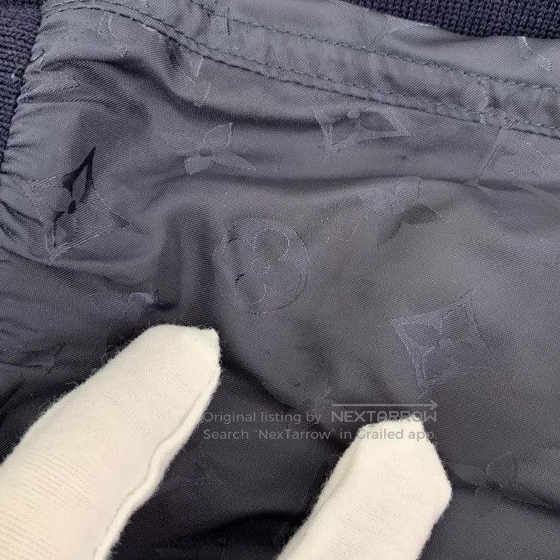 Louis Vuitton Louis Vuitton Dark blue logo presbyopic patchwork wool sta Size US M / EU 48-50 / 2 - 9 Thumbnail