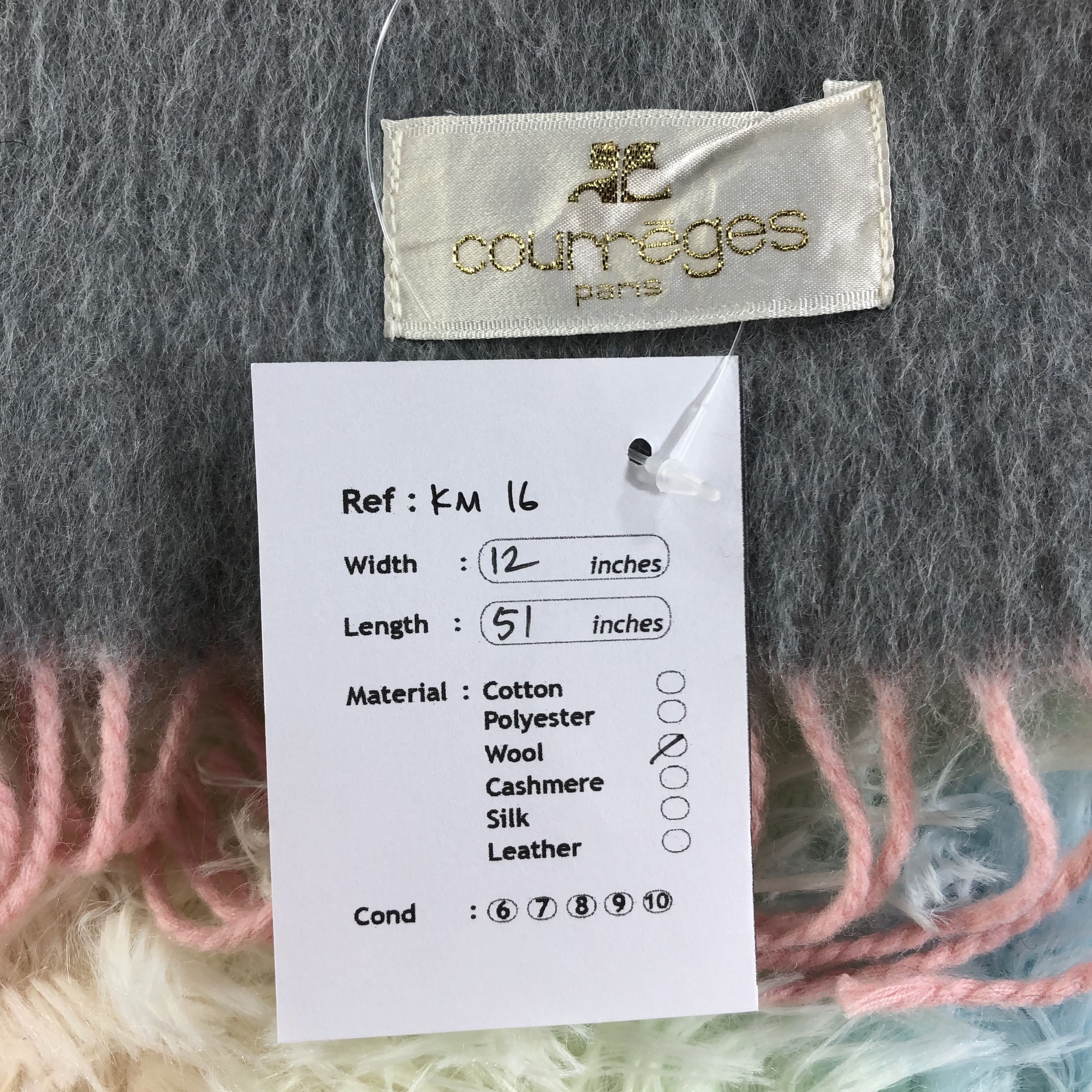 Courreges × Vintage Courreges Scarf / Muffler / Neckwear - KM16 Size ONE SIZE - 6 Thumbnail