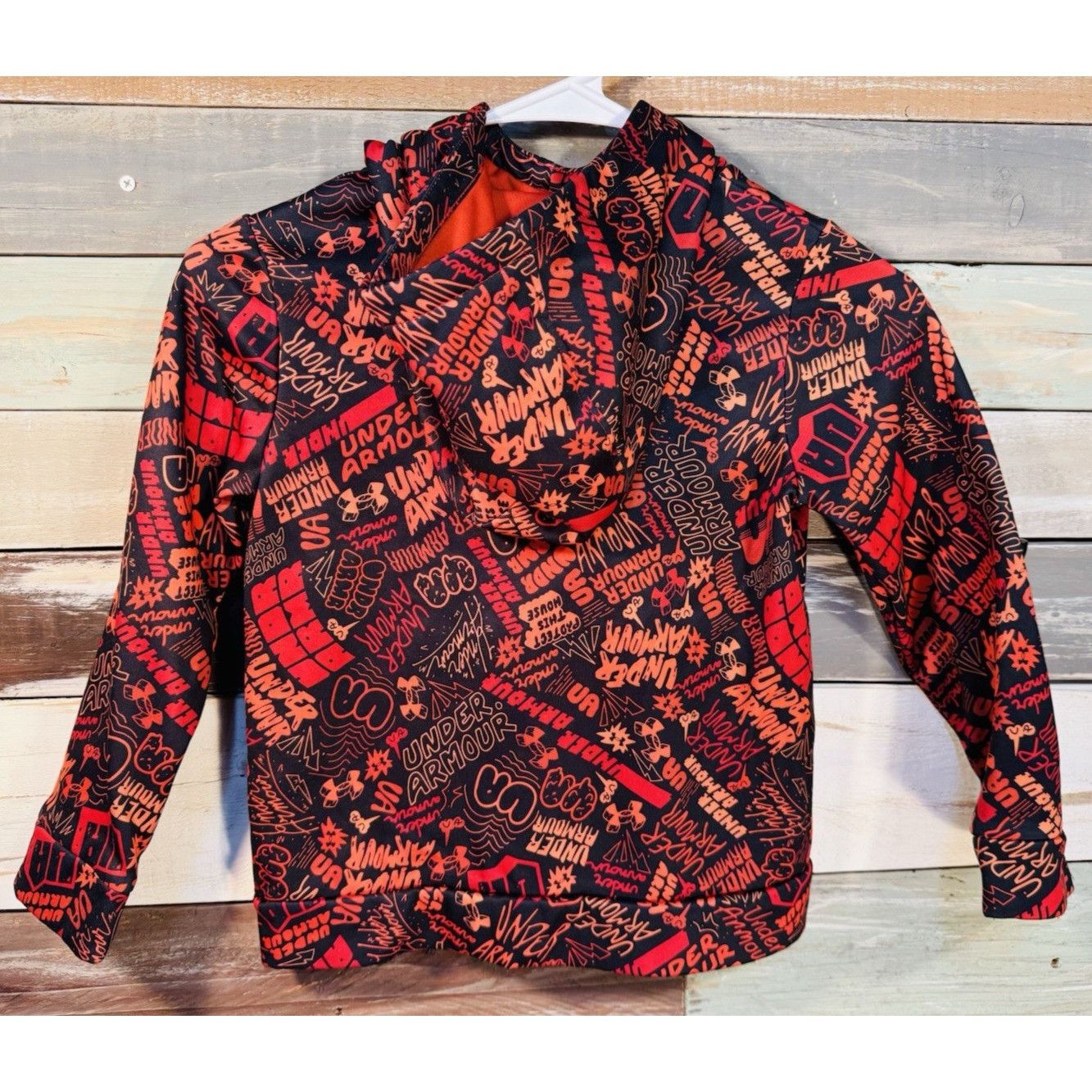 Under Armour Under Armour Red Logo Pullover Hoodie Sweater Jacket Boys Yo Size US XS / EU 42 / 0 - 8 Thumbnail