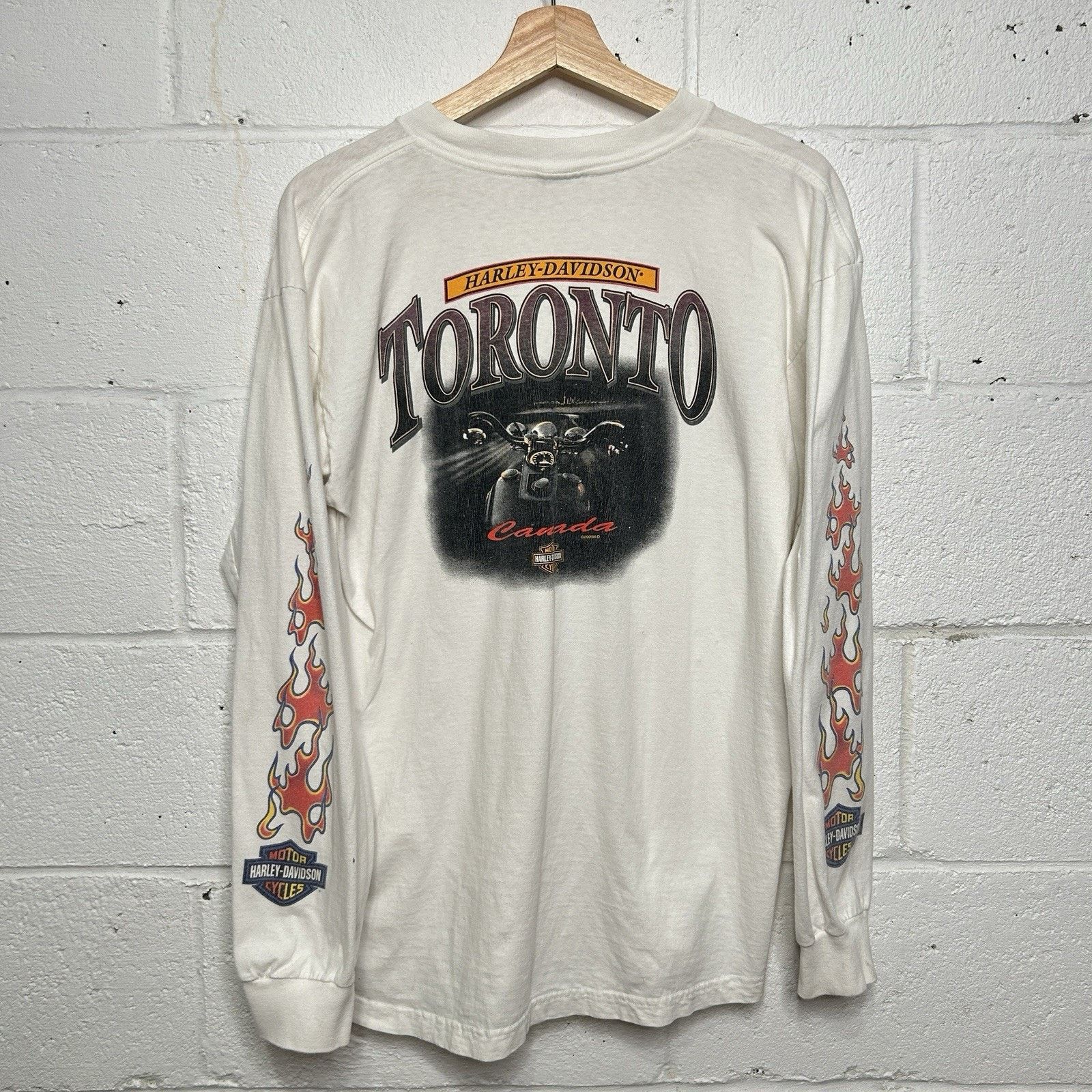 Harley Davidson Y2K Harley Davidson Screaming Eagle Flame Long-Sleeve Tee Size US L / EU 52-54 / 3 - 2 Thumbnail