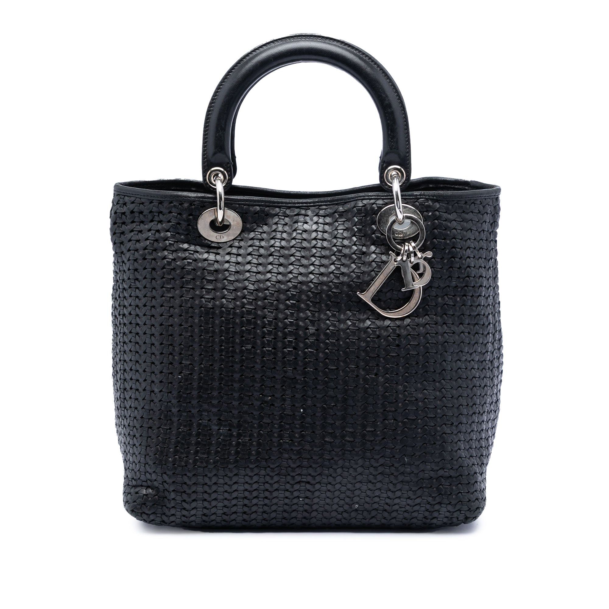 Dior Medium Woven Calfskin Soft Lady Dior Size ONE SIZE - 1 Thumbnail