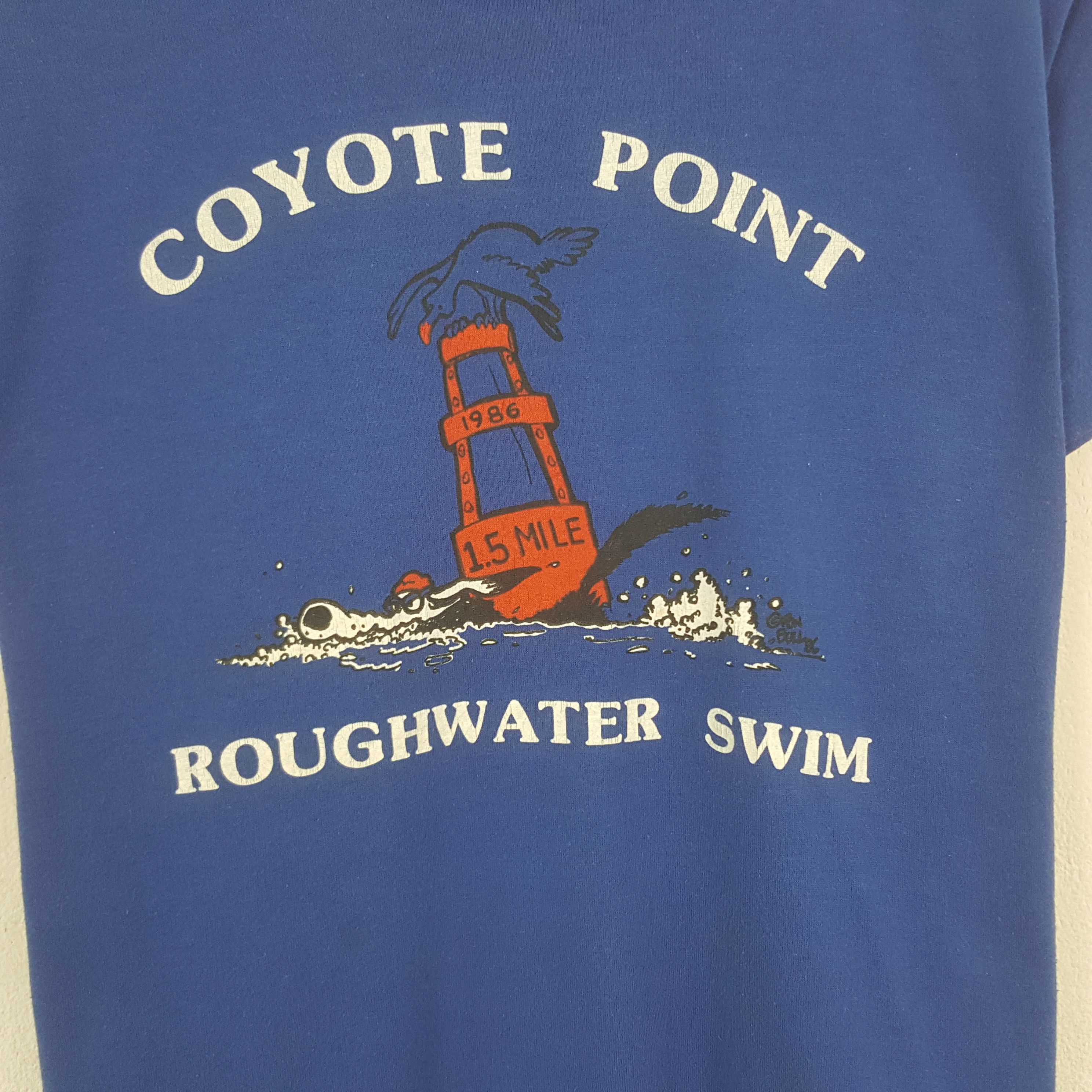 Russell Athletic Vintage 90’s Coyote Point Tshirt Size US M / EU 48-50 / 2 - 2 Thumbnail