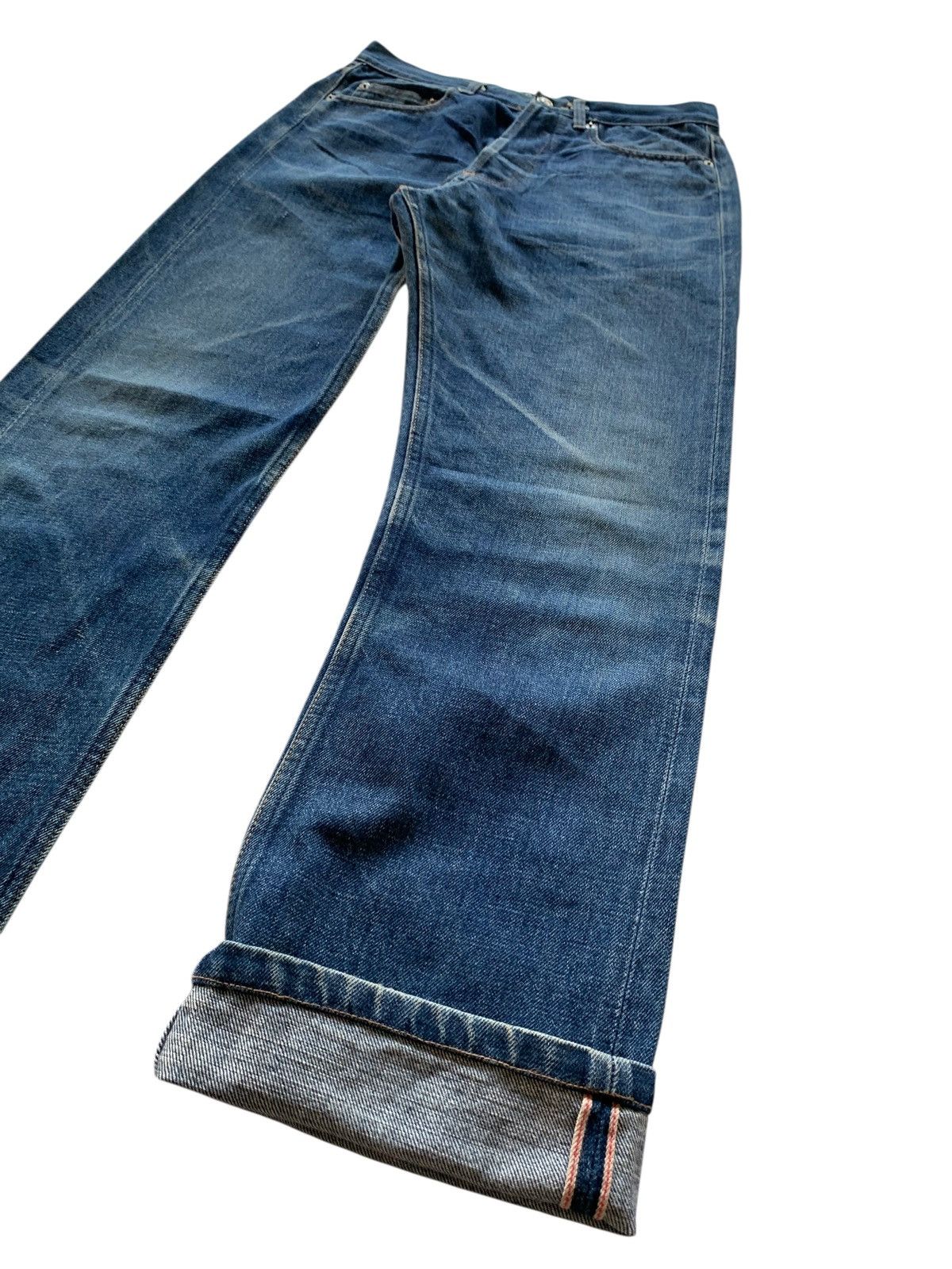 A.P.C. A.P.C SELVEDGE FADED & RUSTY JAPANESE DISTRESSED DENIM Size US 29 - 5 Thumbnail
