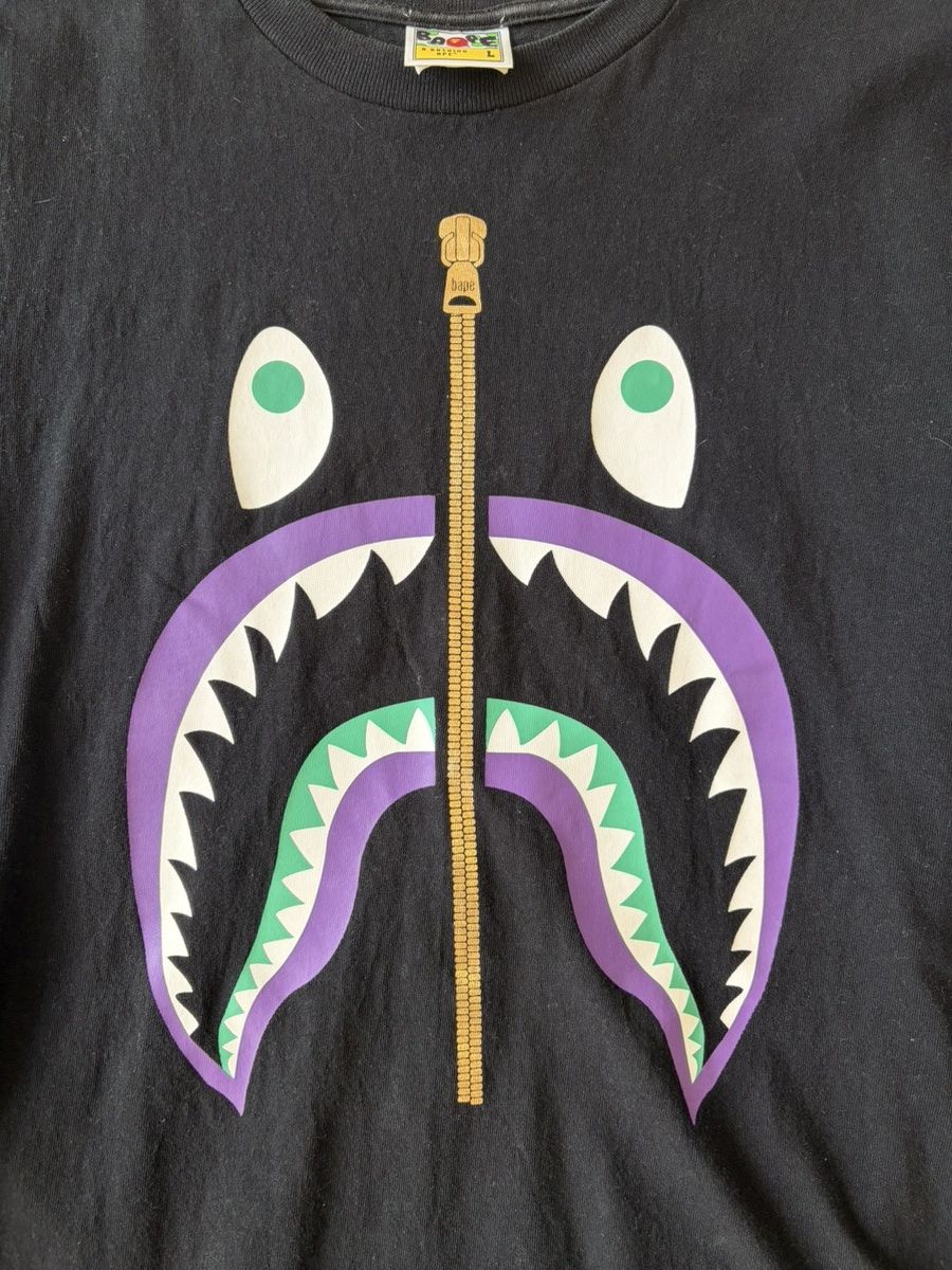 Bape Bape Shark Tshirt Size US L / EU 52-54 / 3 - 2 Thumbnail