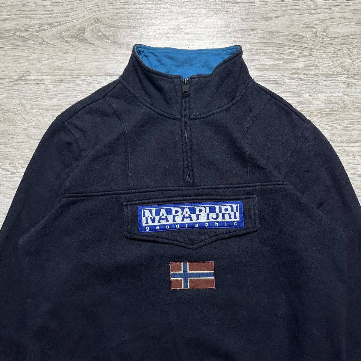 Napapijri Napapijri 1/3 zip Big logo sweatshirt Size US XL / EU 56 / 4 - 3 Thumbnail