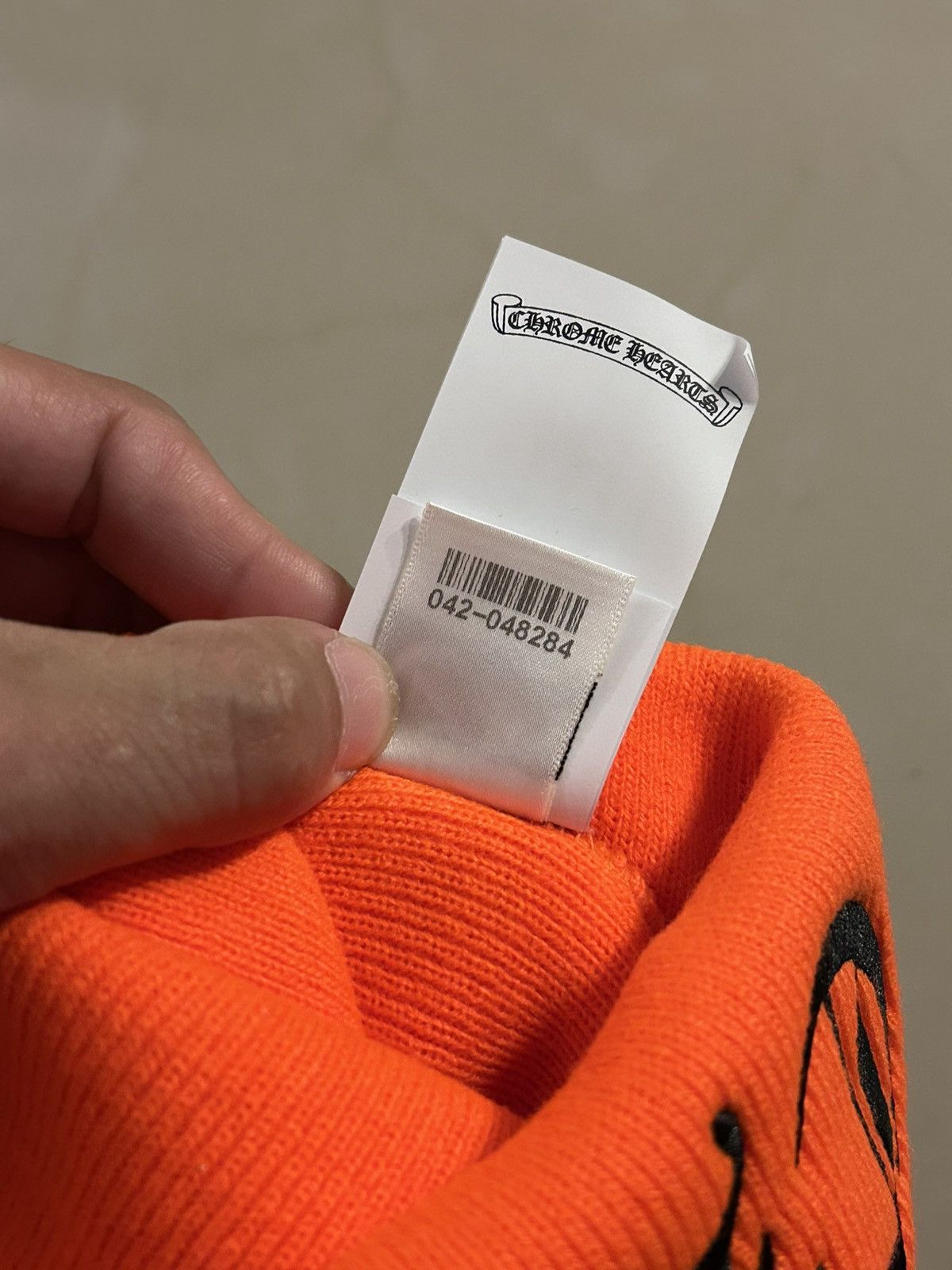 Chrome Hearts Chrome Hearts Safety Orange Beanie Size ONE SIZE - 6 Thumbnail