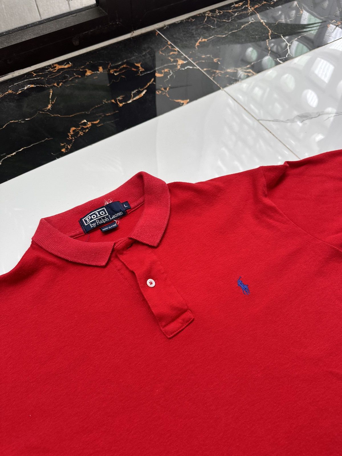 Polo Ralph Lauren × Vintage POLO RALPH LAUREN VINTAGE BASIC LOGO POLO TEE Size US L / EU 52-54 / 3 - 3 Thumbnail
