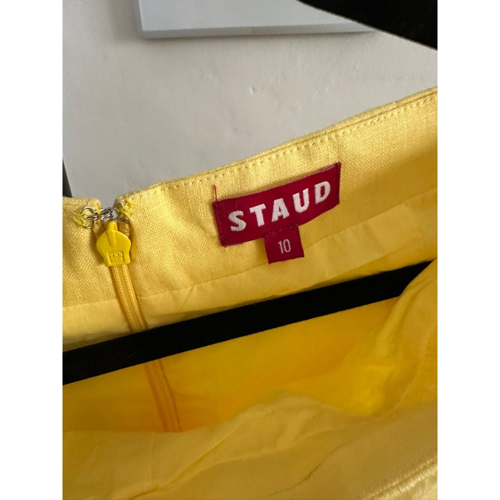 Staud STAUD Gelsomino Pants Yellow 10 Size 32" / US 10 / IT 46 - 3 Thumbnail