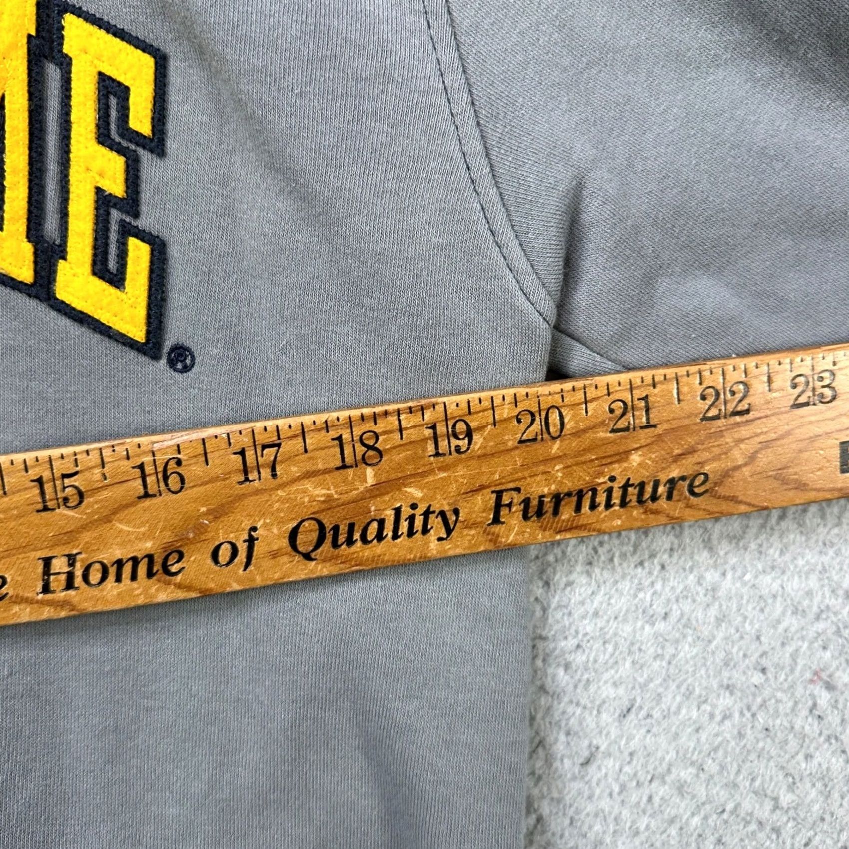 Vintage Notre Dame Fighting Irish Quarter Zip Pullover Sweatshirt Mens Medium Gray Blue Pressbox Zip Mock Neck Logo 1/4 Zip Graphic Print Size US M / EU 48-50 / 2 - 6 Thumbnail