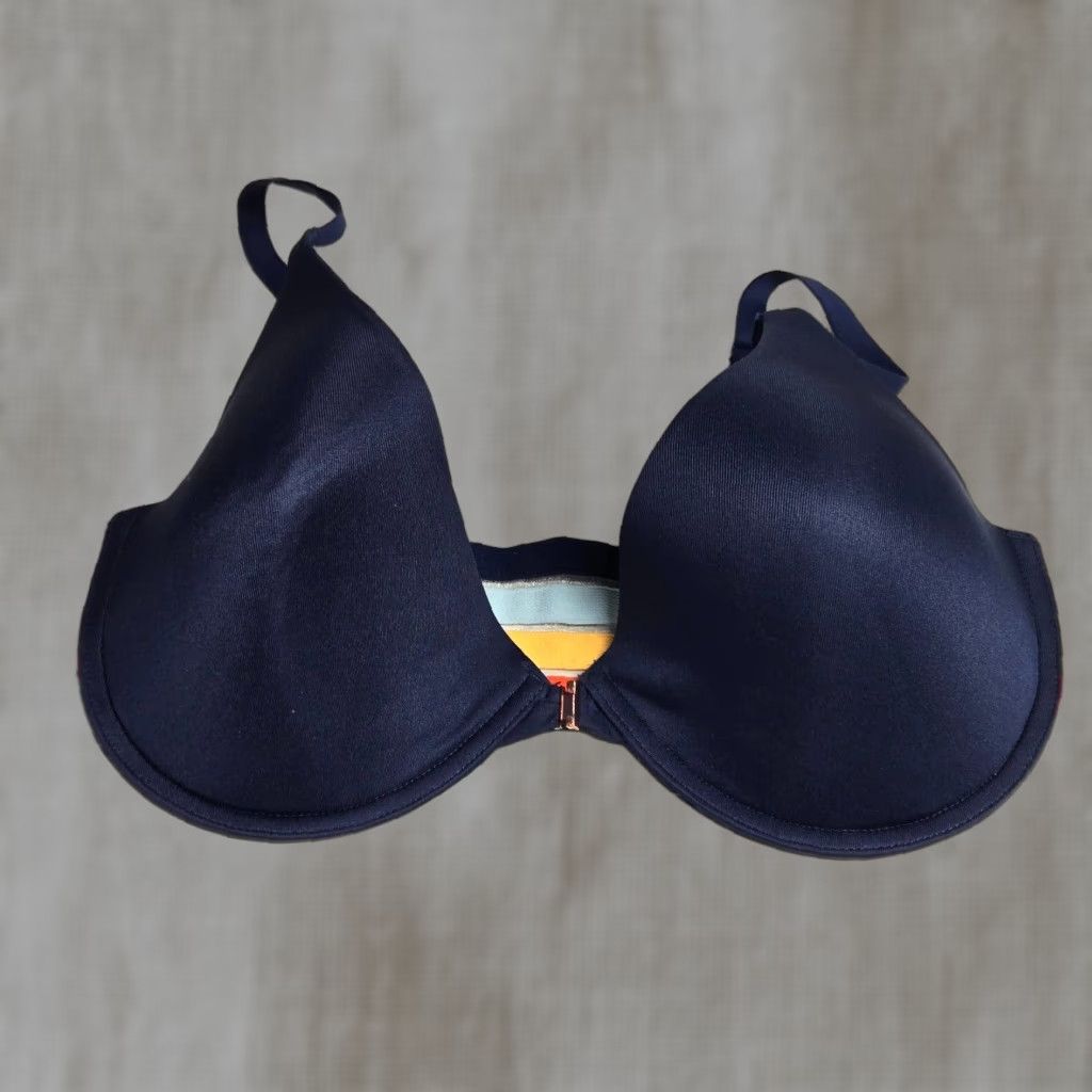 Vintage Nobo Bra Front Clip Push Up Adult Women's Size 38DD Purple Size ONE SIZE - 1 Thumbnail
