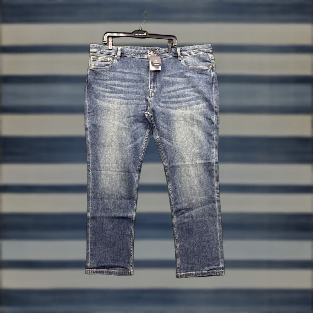 Skin BAER SKIN Jeans Mens 46x30 Dark Wash Casual Stretch Workwear 90s Blue Size US 30 / EU 46 - 1 Thumbnail