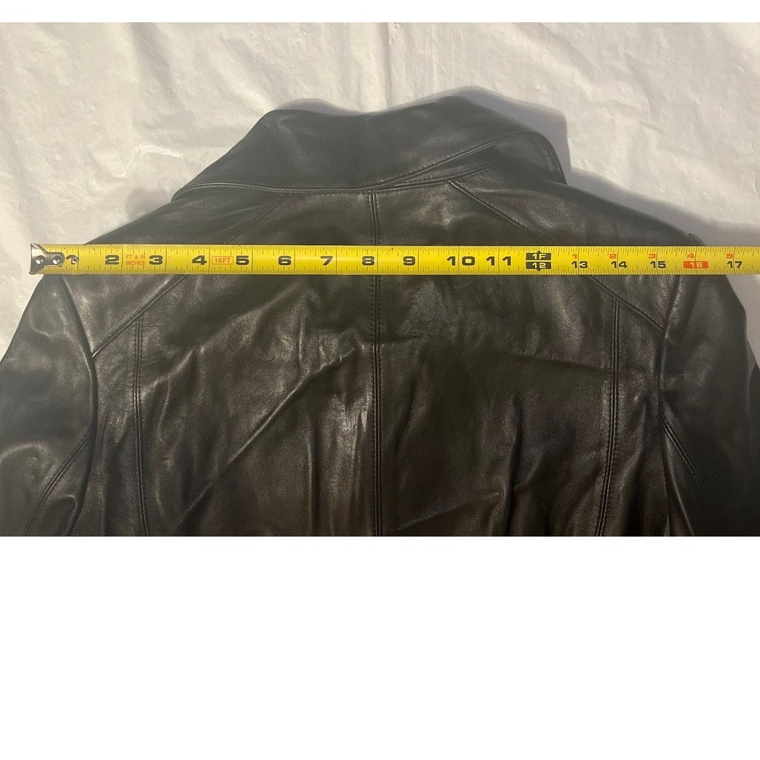 Other Black Leather Zip Front Jacket Sz. M - Sample first fit Size M / US 6-8 / IT 42-44 - 7 Thumbnail