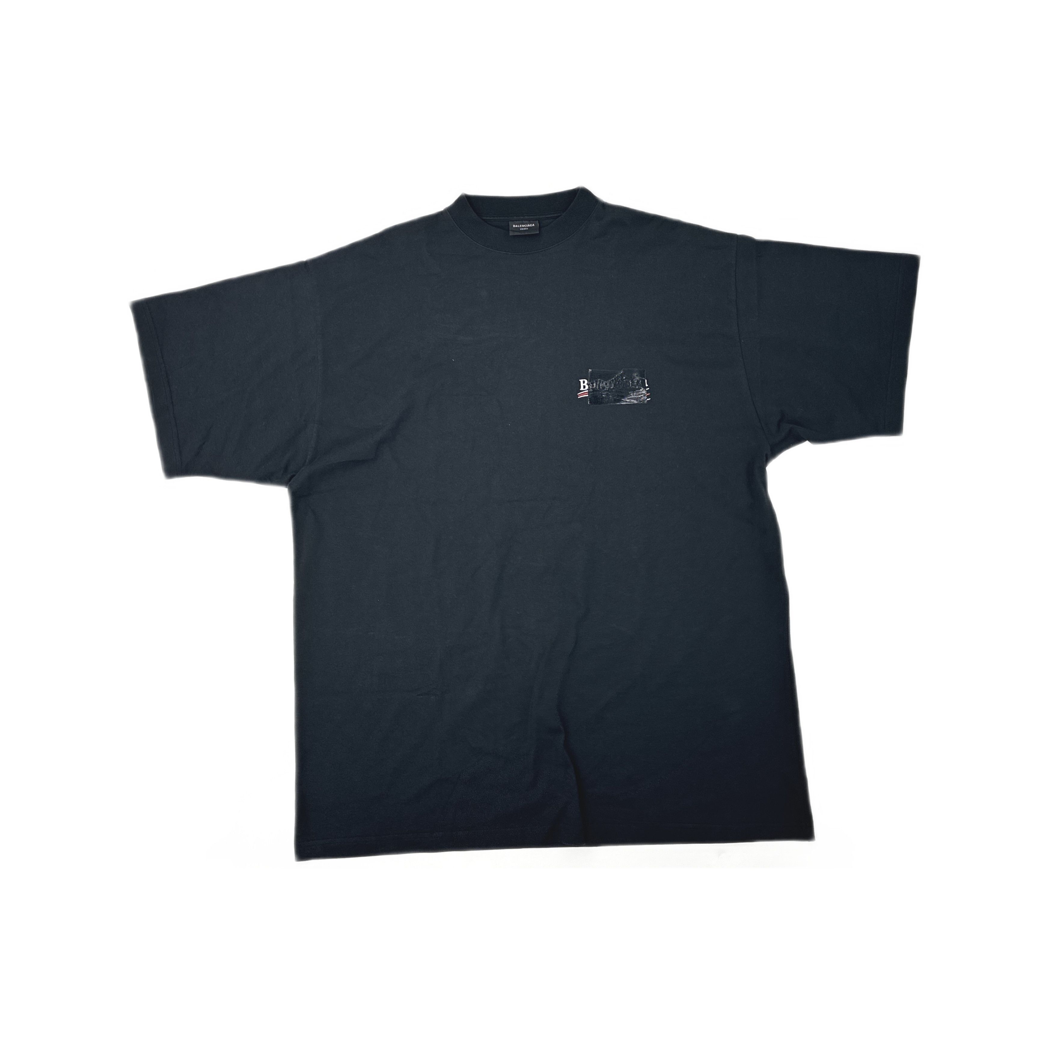 Balenciaga Balenciaga wihte t-shirt black Splash paint size L 