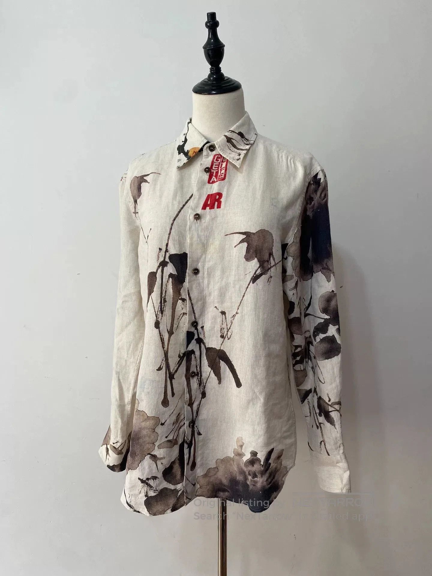 Vivienne Westwood vivienne westwood green ink print shirt. Size L / US 10 / IT 46 - 1 Thumbnail