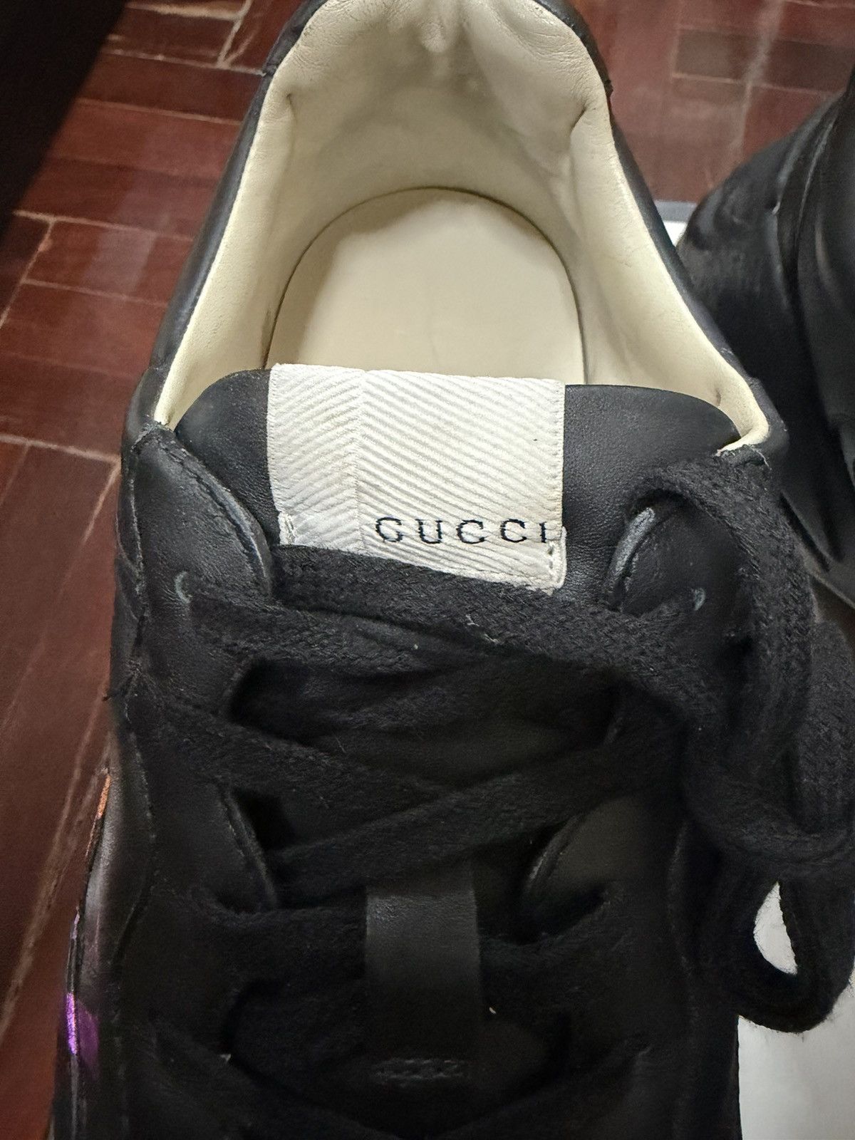 Gucci Gucci Rhyton Leather Sneakers Size US 10 / EU 43 - 4 Thumbnail