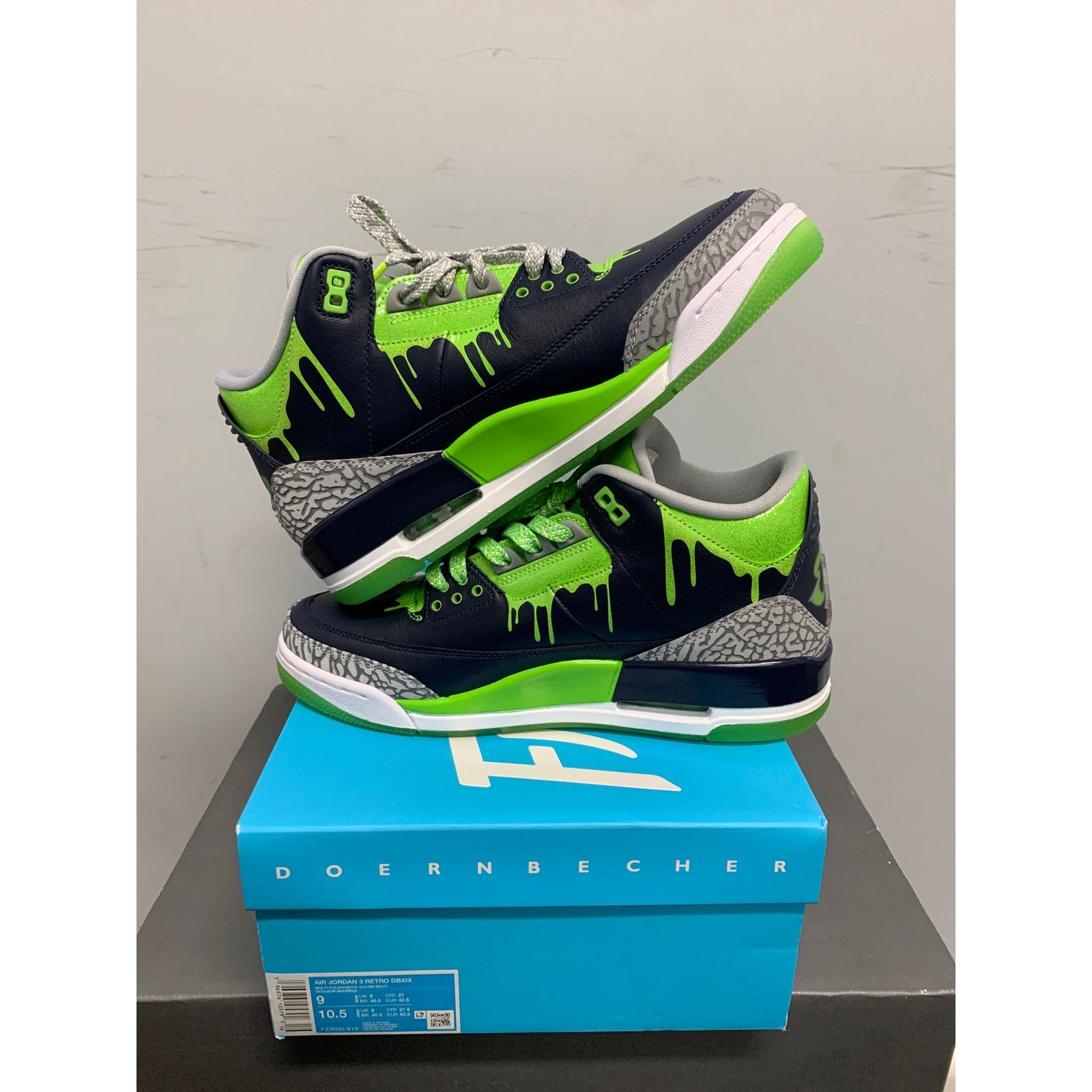 Nike Nike Air Jordan 3 Retro Doernbecher Hugo Size 9 NEW Size US 9 / EU 42 - 5 Thumbnail