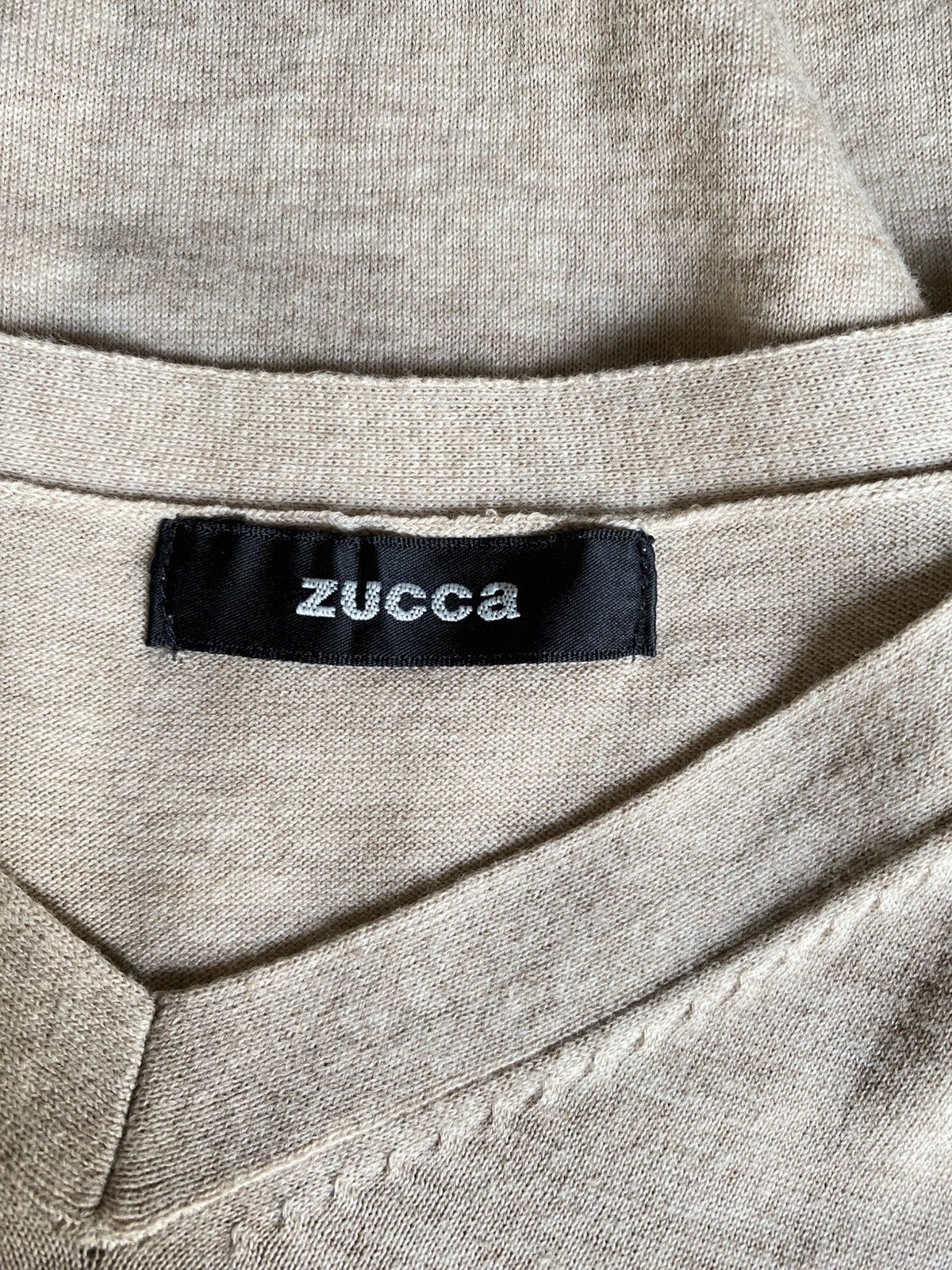 Zucca Zucca Brown V-neck T-shirt Size M / US 6-8 / IT 42-44 - 5 Thumbnail