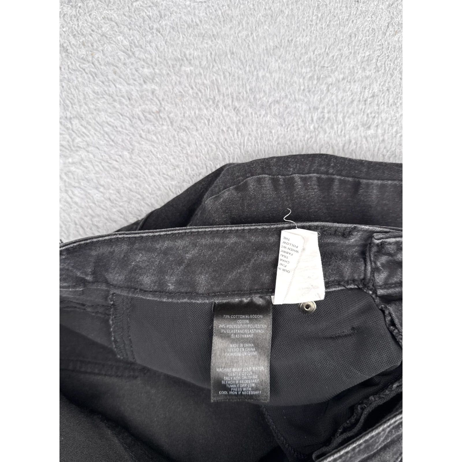 Jones New York Jones New York Jeans Womens 4 Black Lexington Straight Stretch Denim 5 Pocket Size 27" / US 4 / IT 40 - 7 Thumbnail