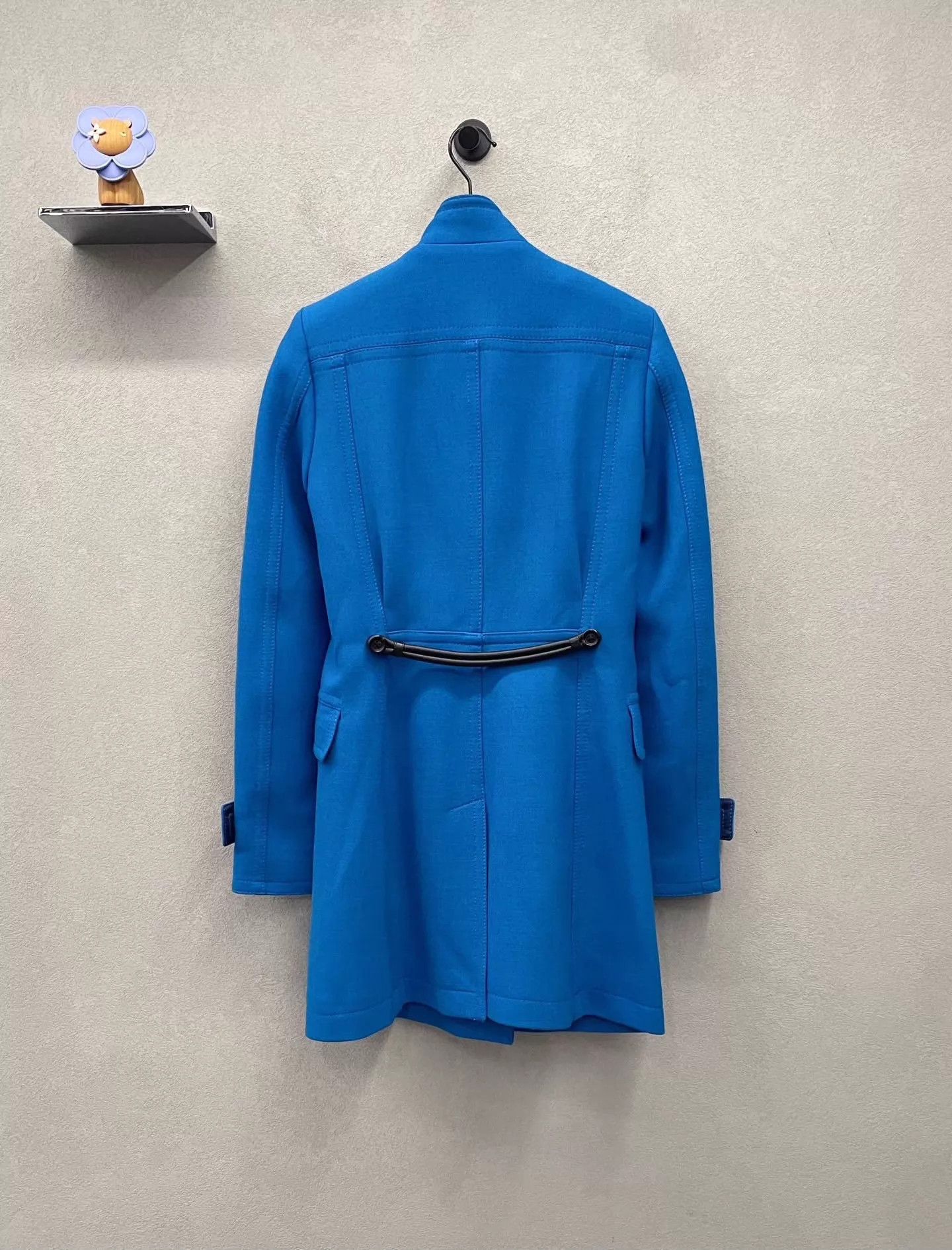 Burberry Burberry Bright Blue DB Stand Collar Overcoat 34 Size XXS / US 00 / IT 34 - 2 Thumbnail