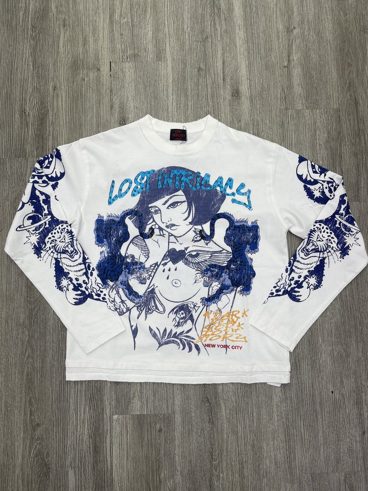 LOST INTRICACY Lost Intricacy long sleeve white/blue Size US S / EU 44-46 / 1 - 1 Thumbnail