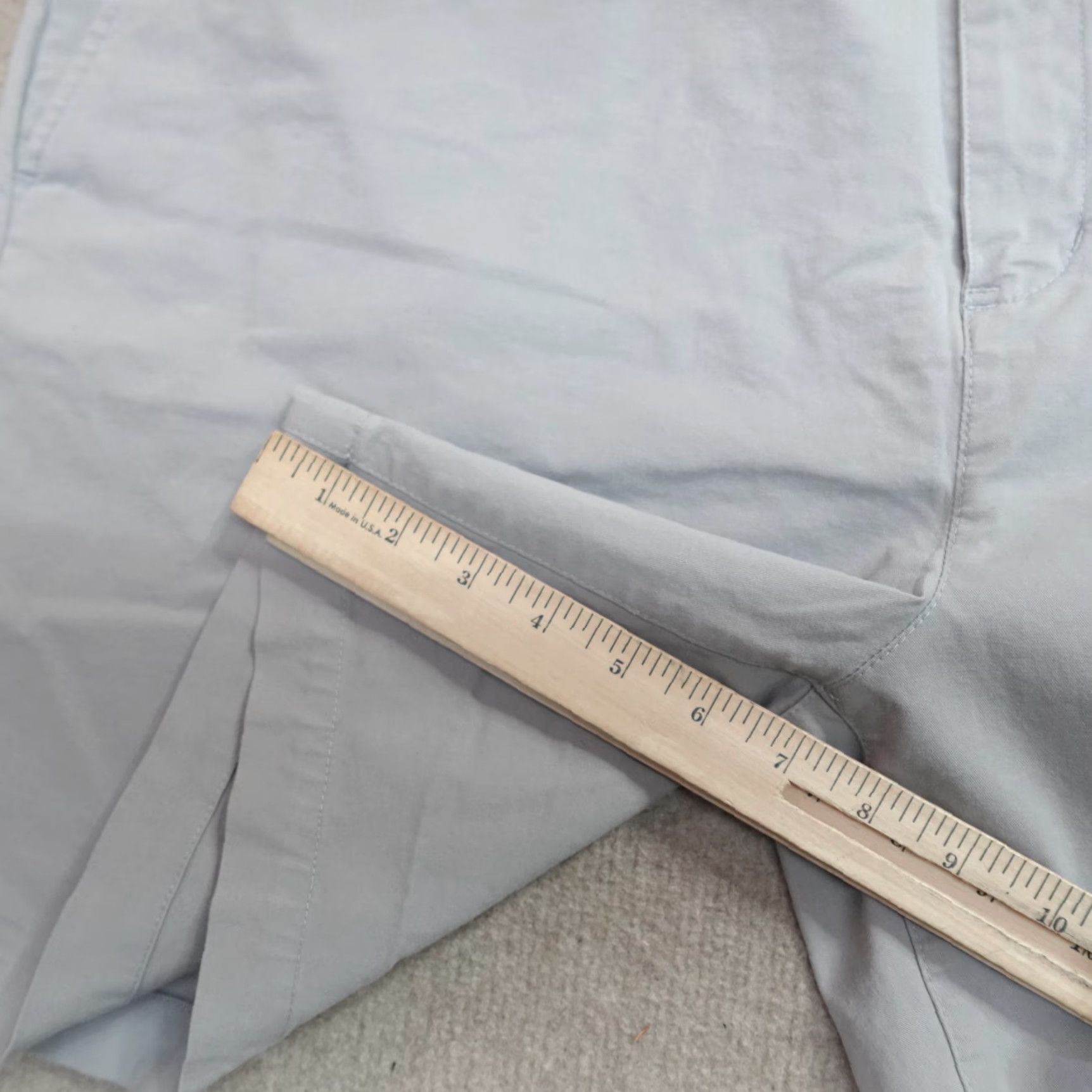 Vintage Mack Weldon Shorts 44 Gray Chino Solid 7" Cotton Blend Regular Men Size US 44 / EU 60 - 4 Thumbnail
