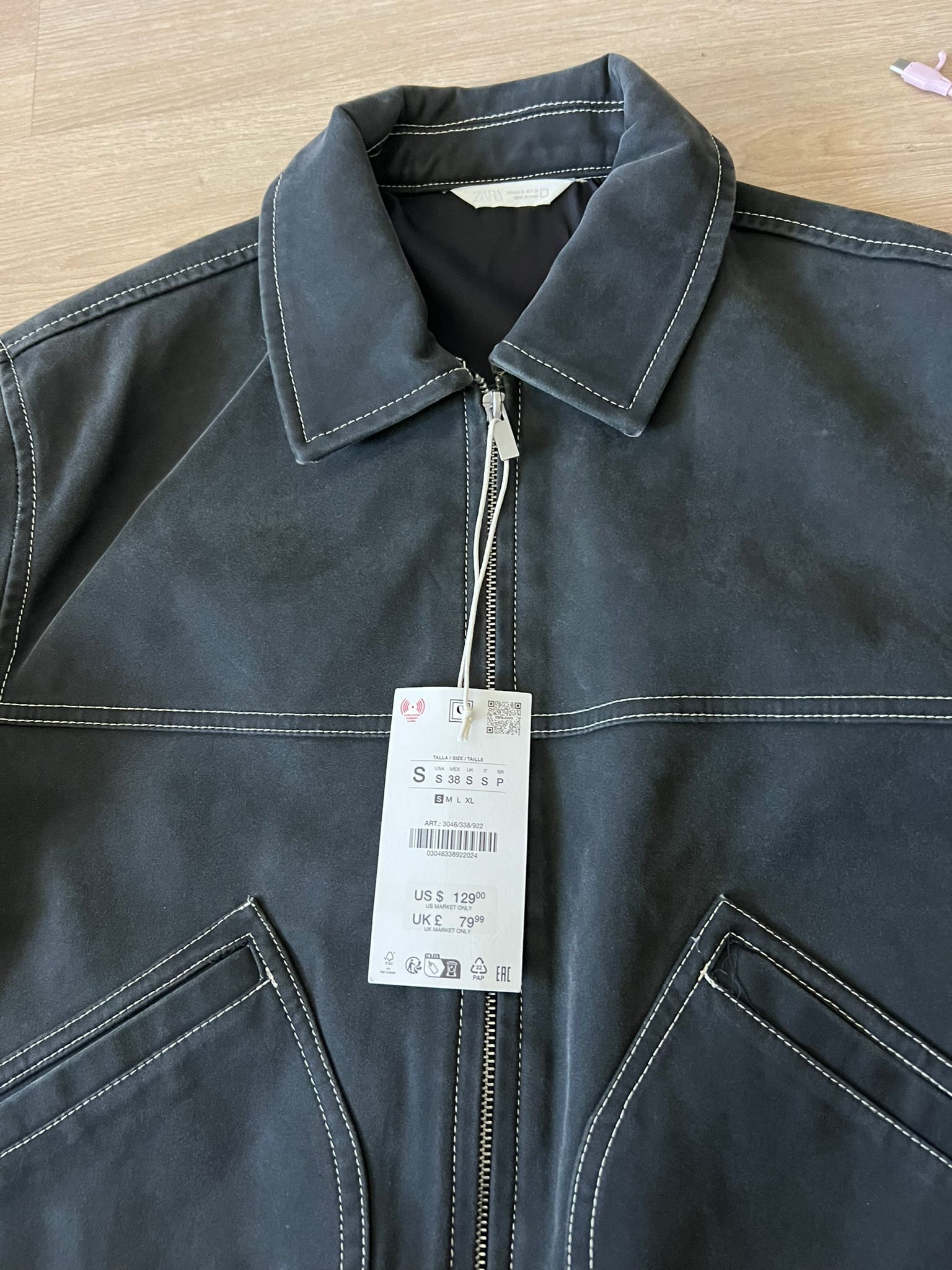 Zara Zara Boxi fit faux suede jacket size man S Size US S / EU 44-46 / 1 - 8 Thumbnail
