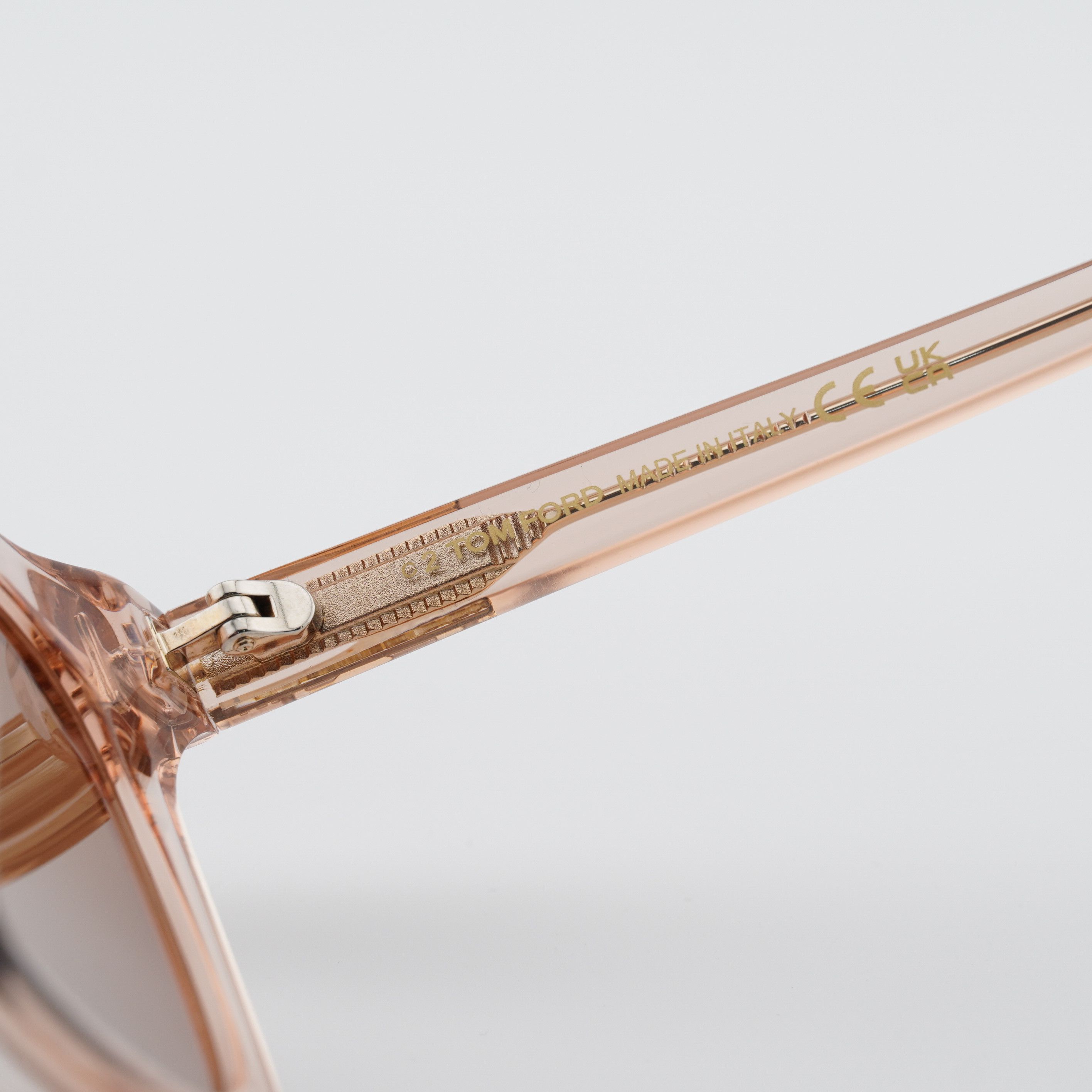 Tom Ford FT0970-K 72E Sunglasses Shiny Pink Square Frame