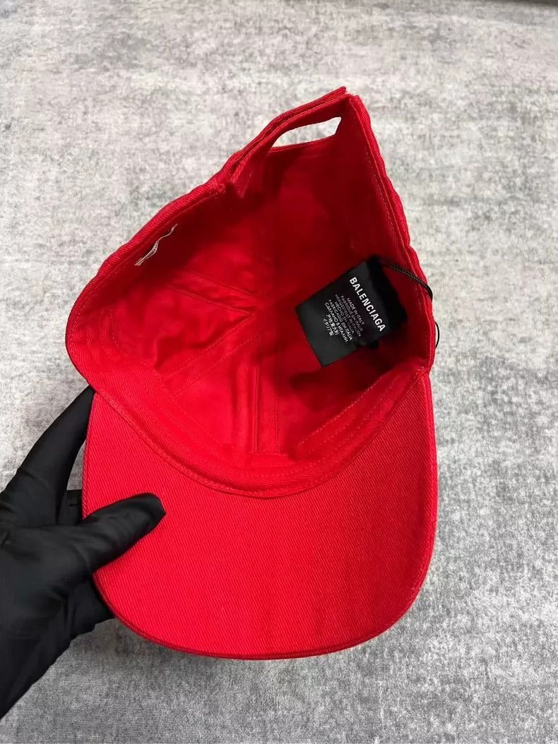 Balenciaga Red Gym Wear Baseball Cap-2505