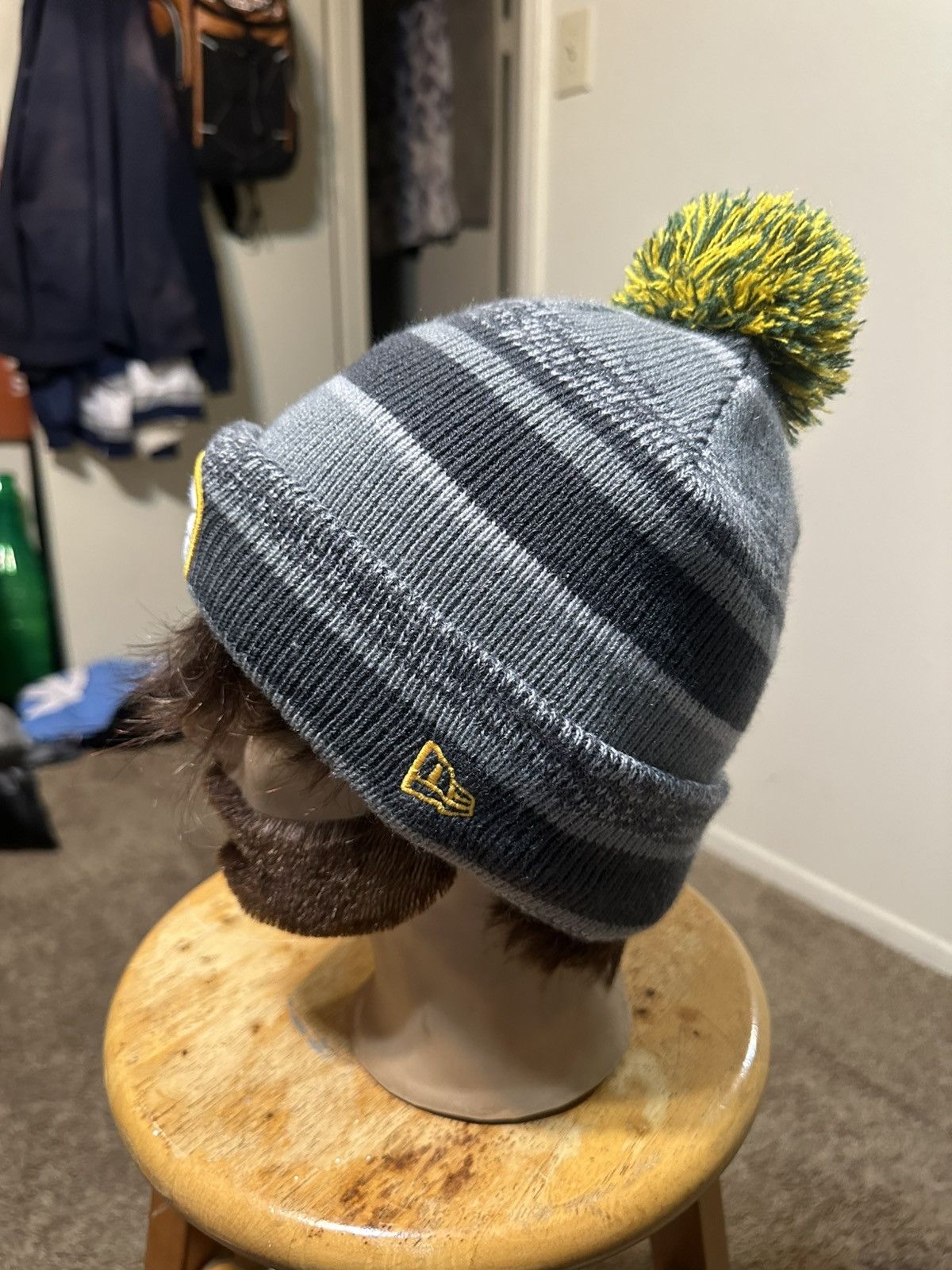 NFL Vintage NFL New Era Green Bay Packers “thick” beanie 00s Size ONE SIZE - 5 Thumbnail